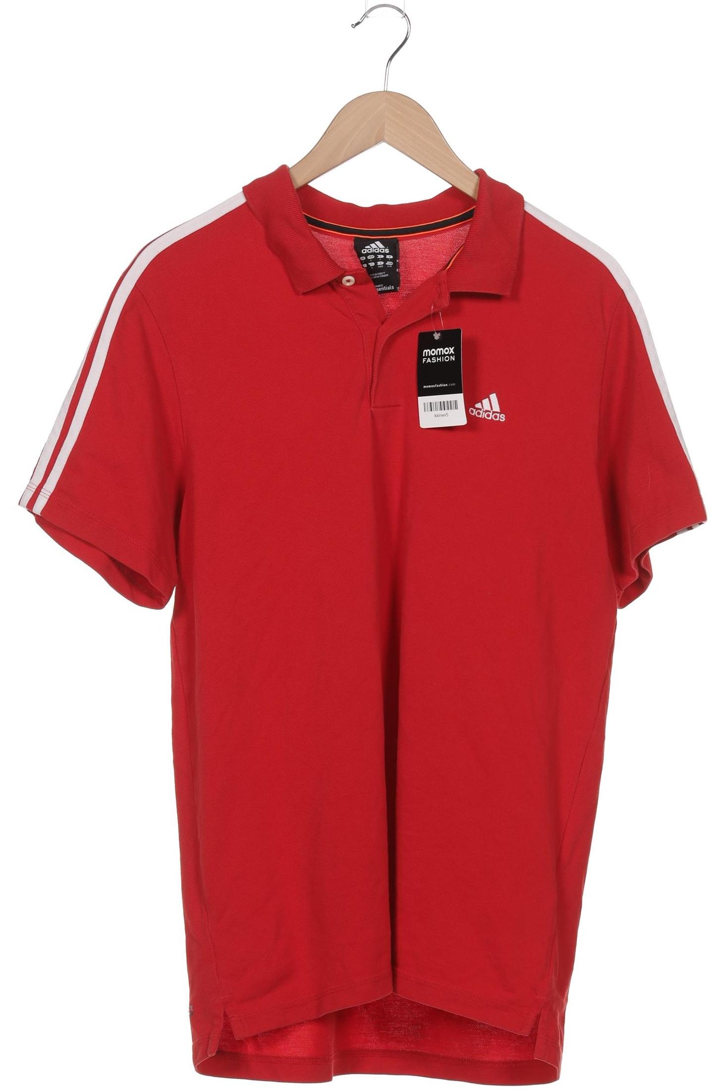 

adidas Herren Poloshirt, rot, Gr. 52