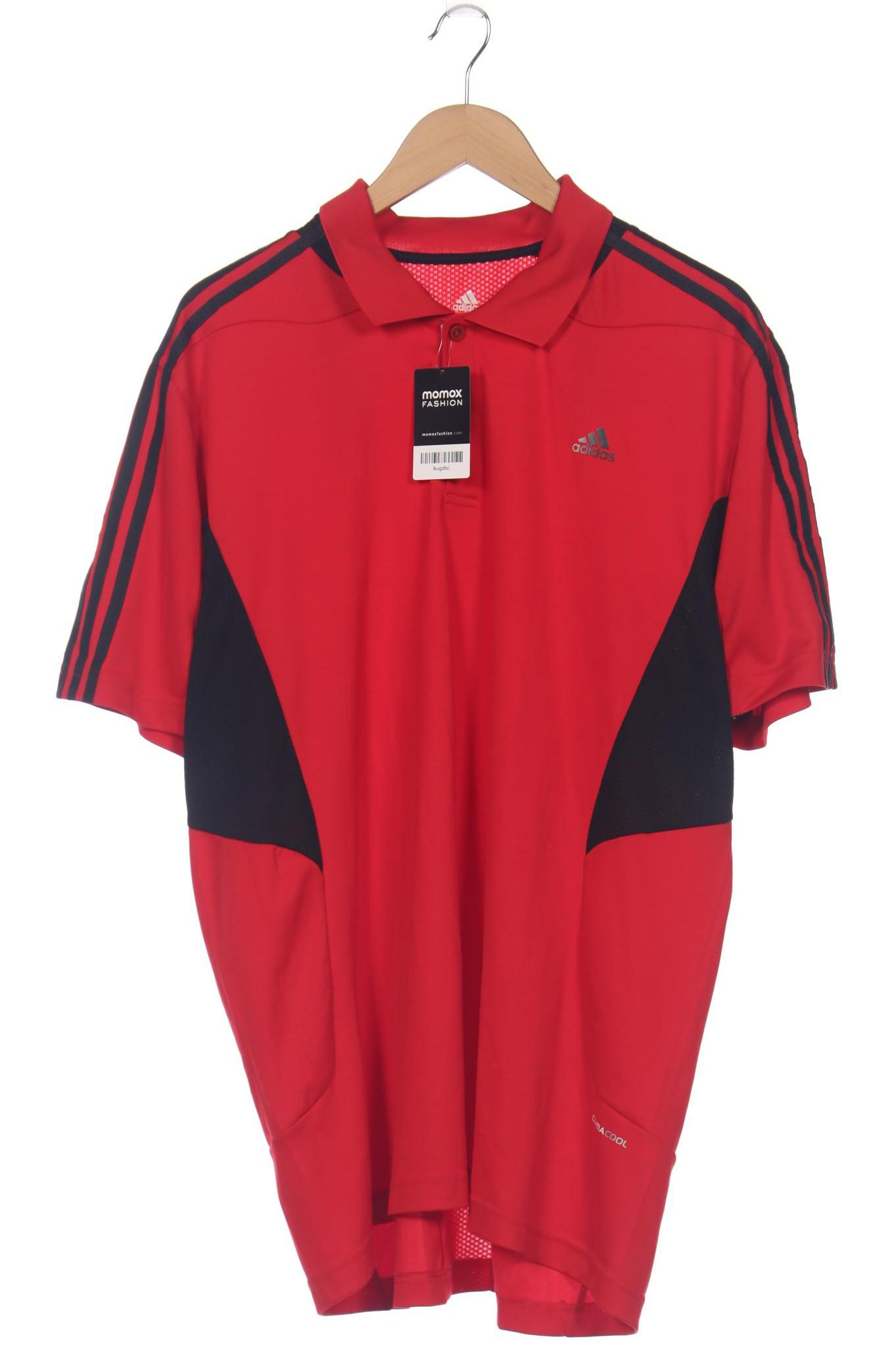 

adidas Herren Poloshirt, rot, Gr. 56