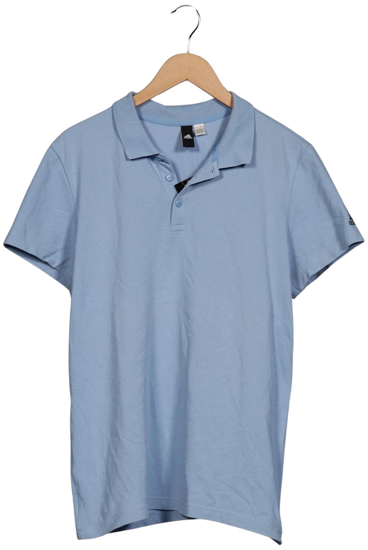 

adidas Herren Poloshirt, hellblau, Gr. 48