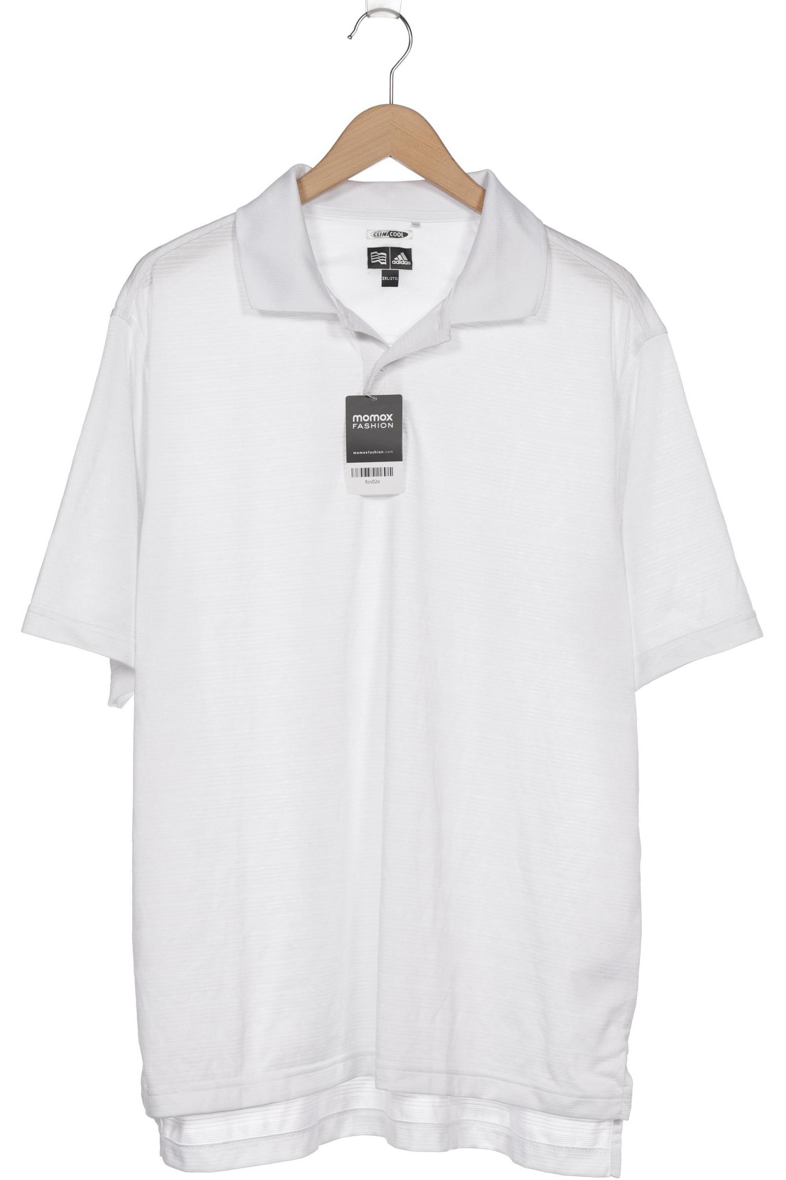 

adidas Herren Poloshirt, weiß, Gr. 56