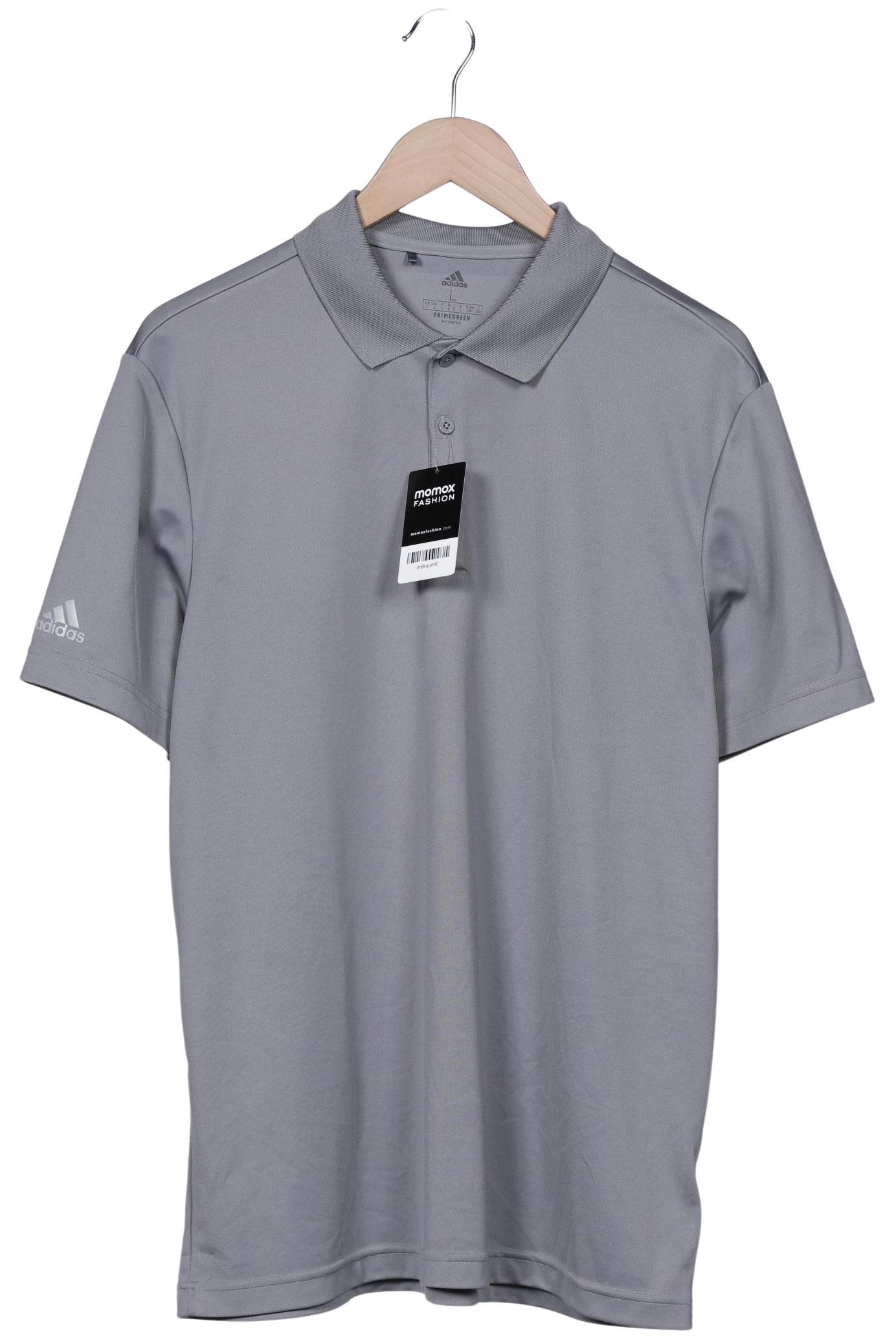 

adidas Herren Poloshirt, grau, Gr. 52