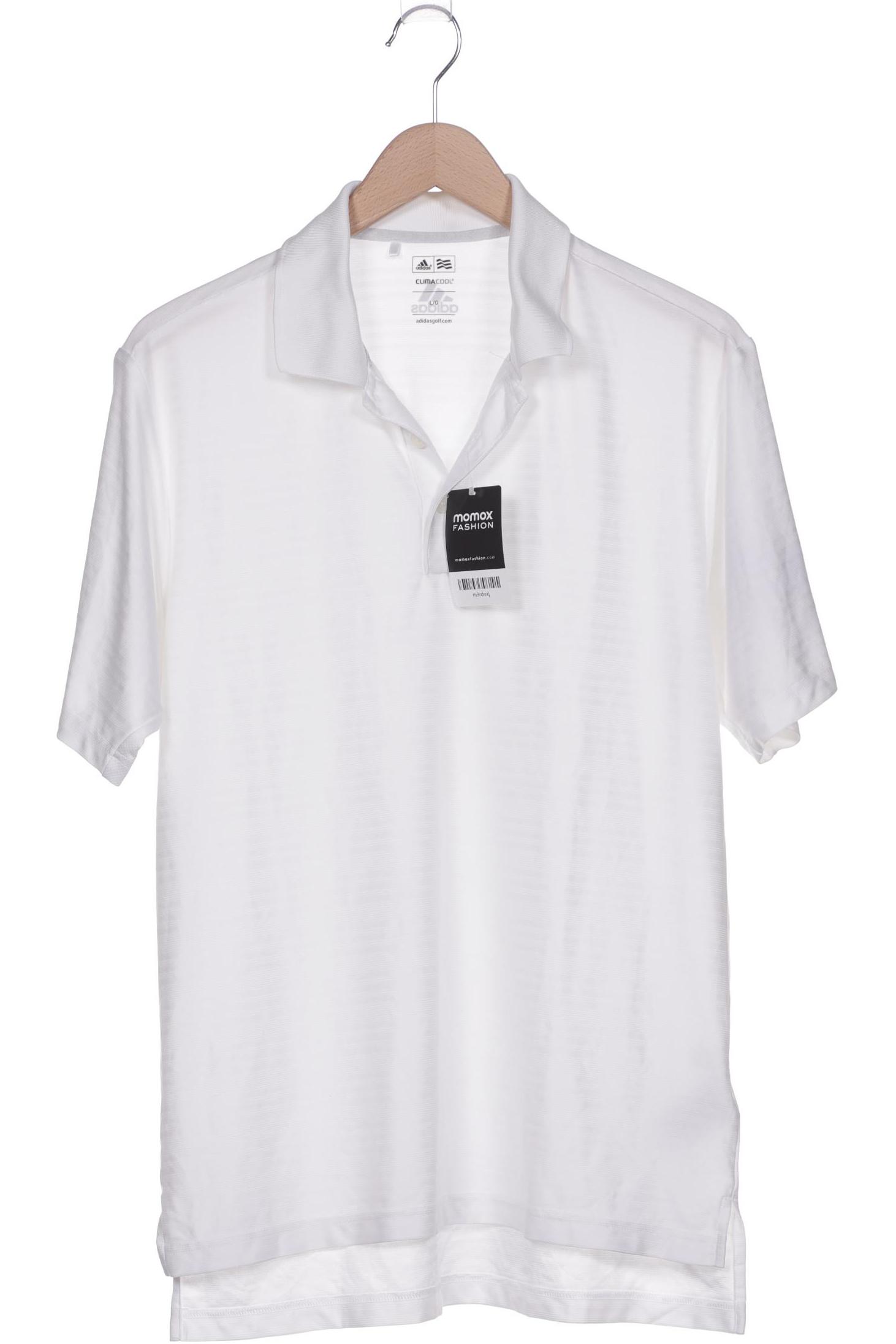 

adidas Herren Poloshirt, weiß, Gr. 52