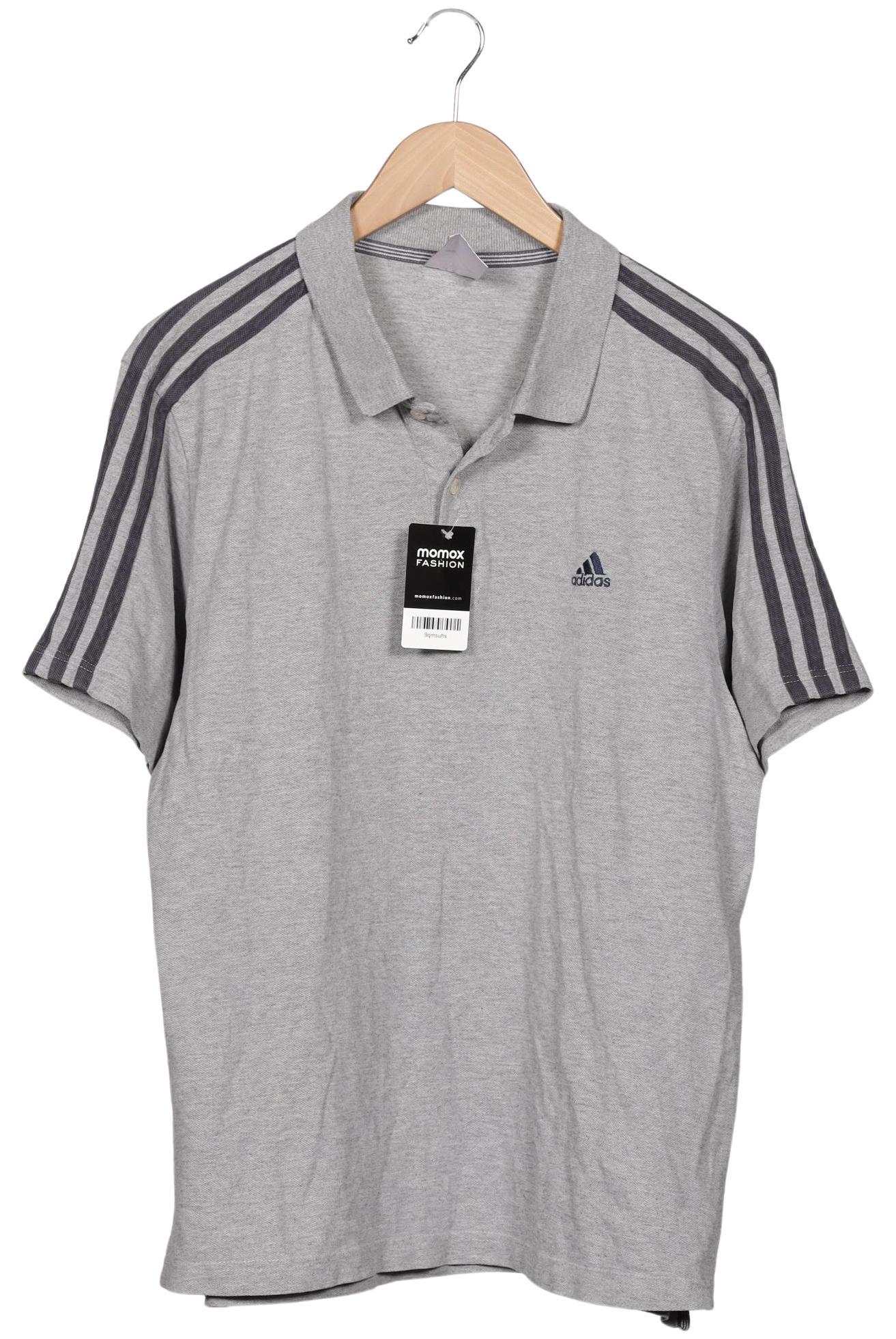 

adidas Herren Poloshirt, grau, Gr. 54
