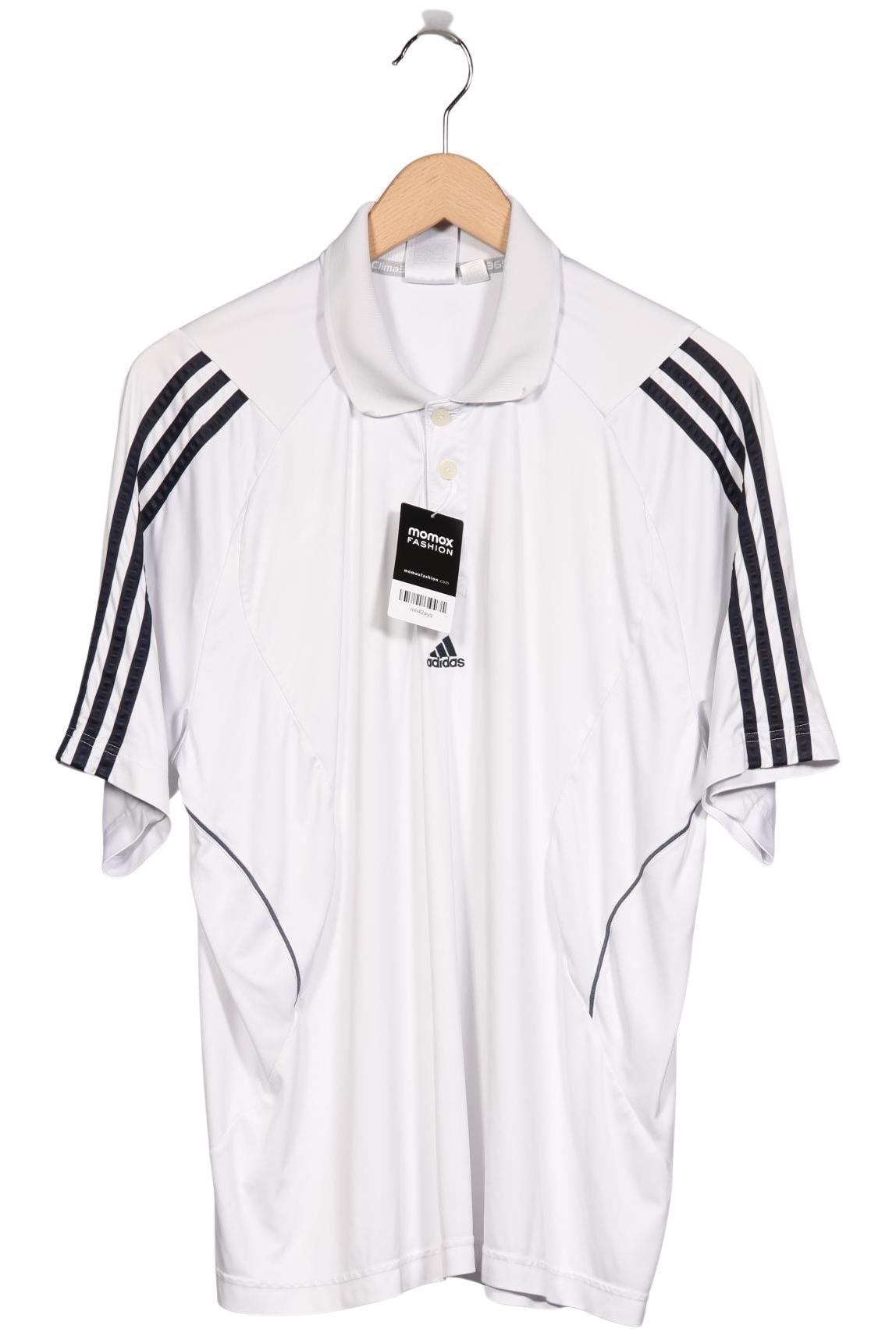 

adidas Herren Poloshirt, weiß, Gr. 52