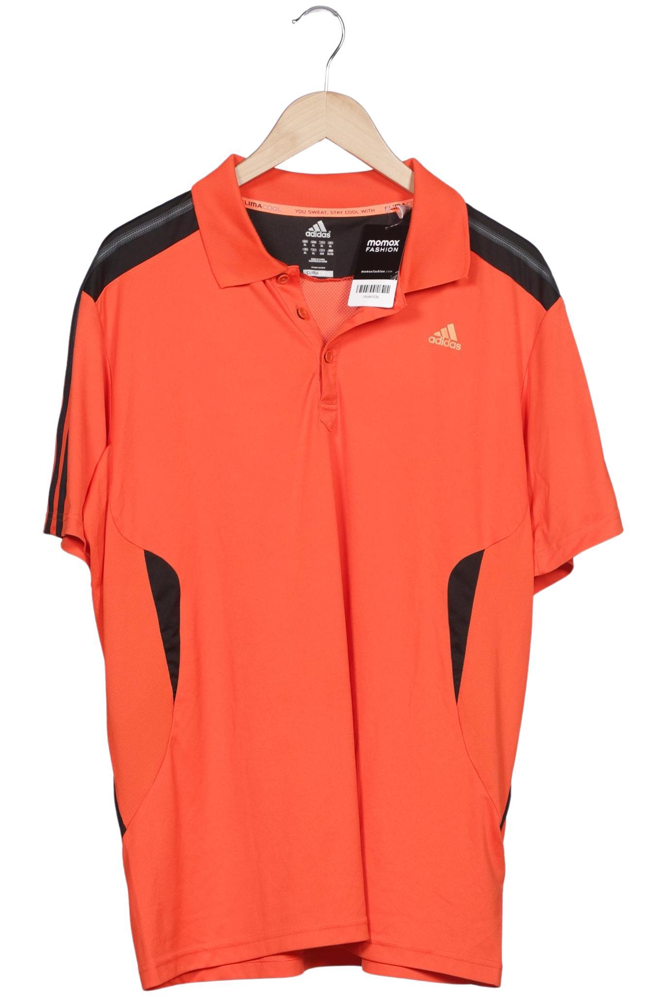 

adidas Herren Poloshirt, orange, Gr. 54