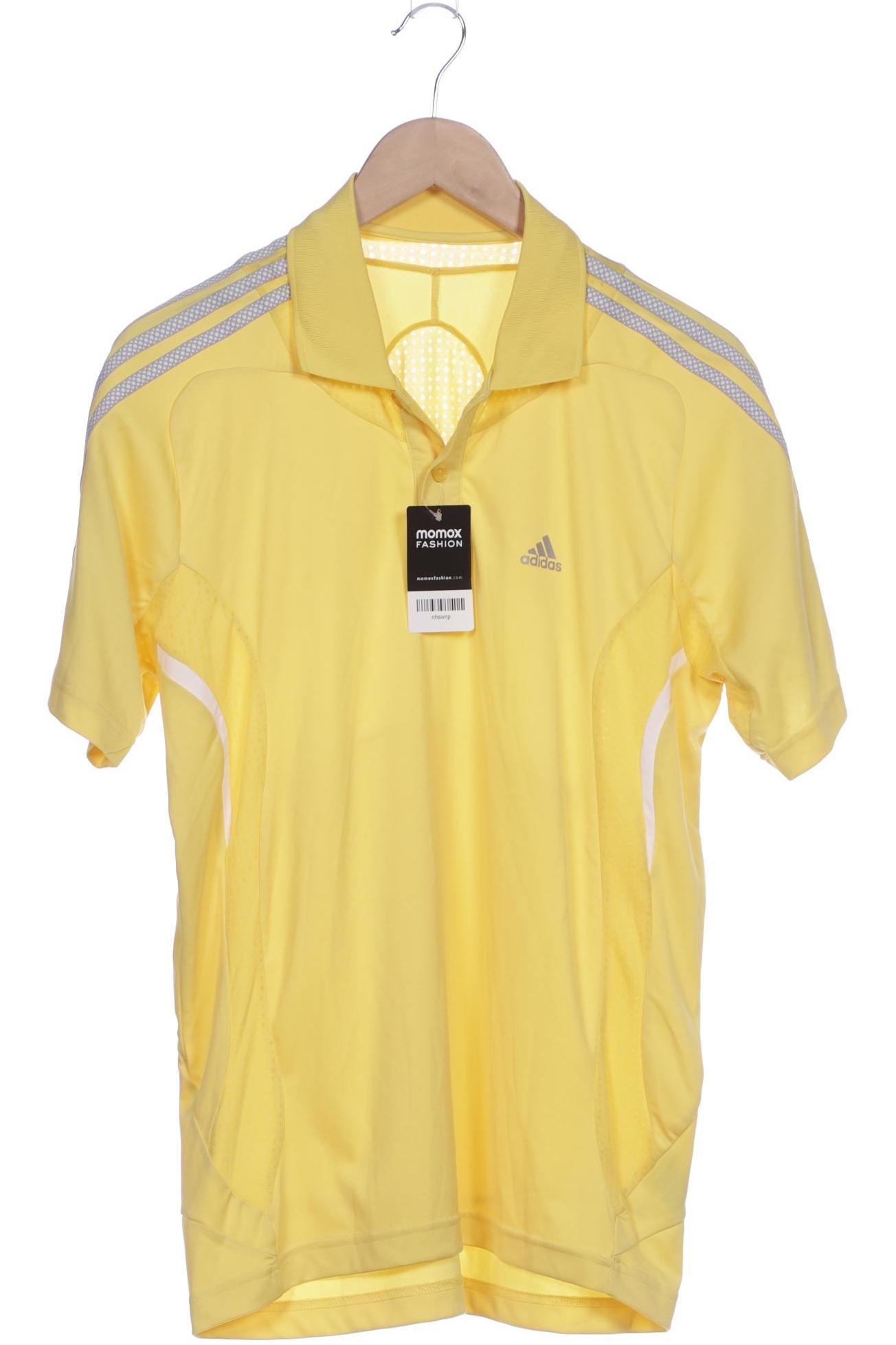 

adidas Herren Poloshirt, gelb, Gr. 48