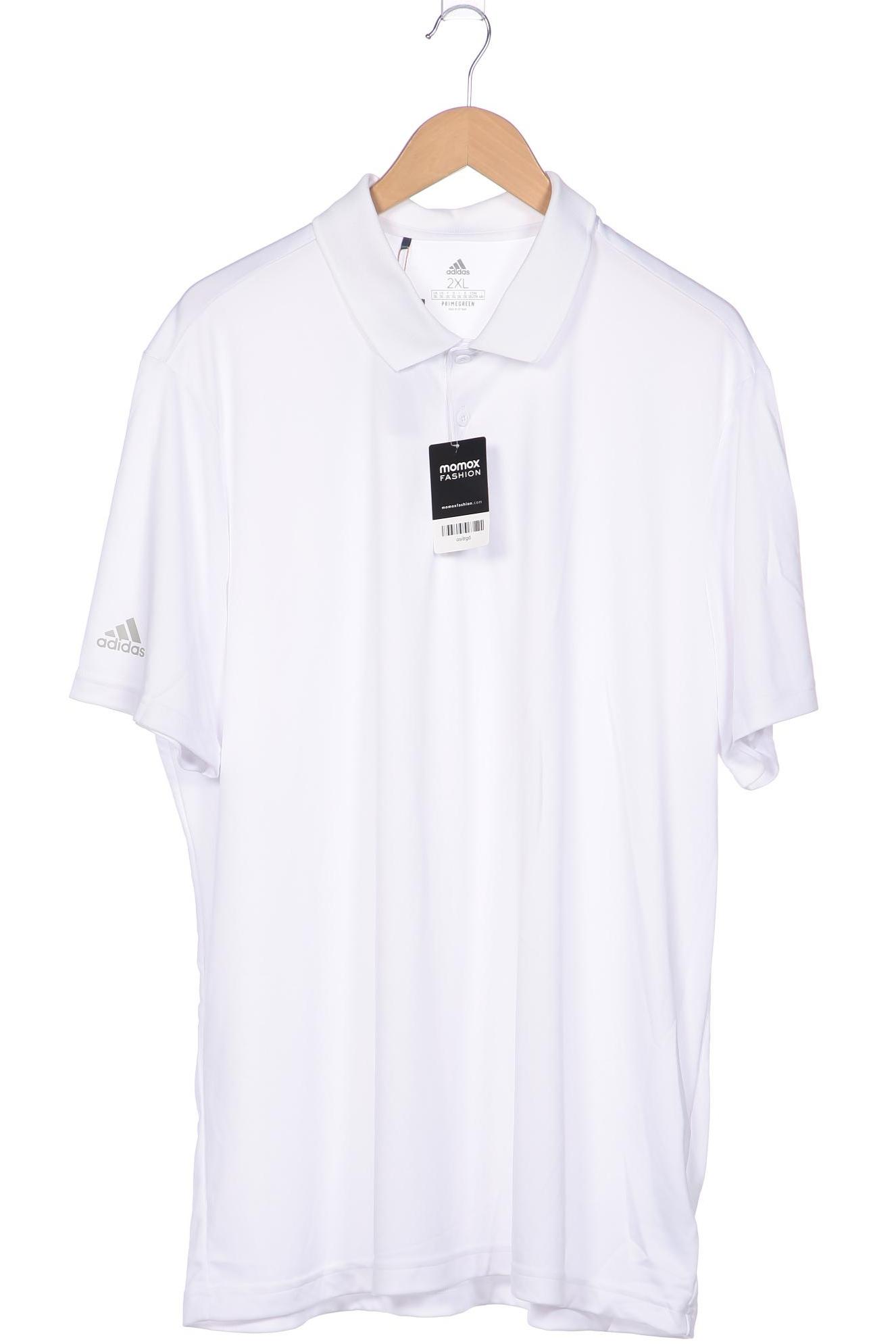 

adidas Herren Poloshirt, weiß, Gr. 56