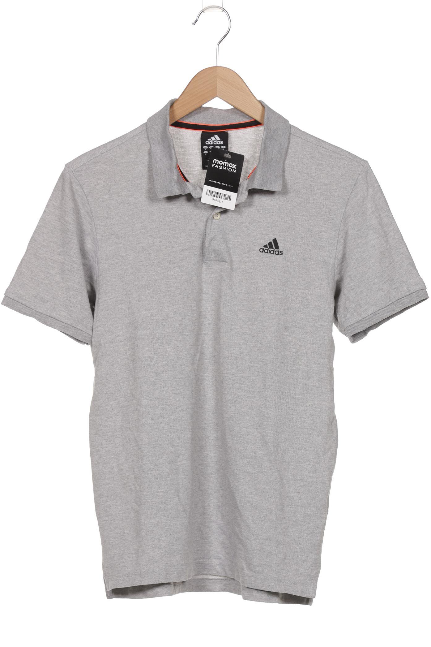 

adidas Herren Poloshirt, grau, Gr. 46