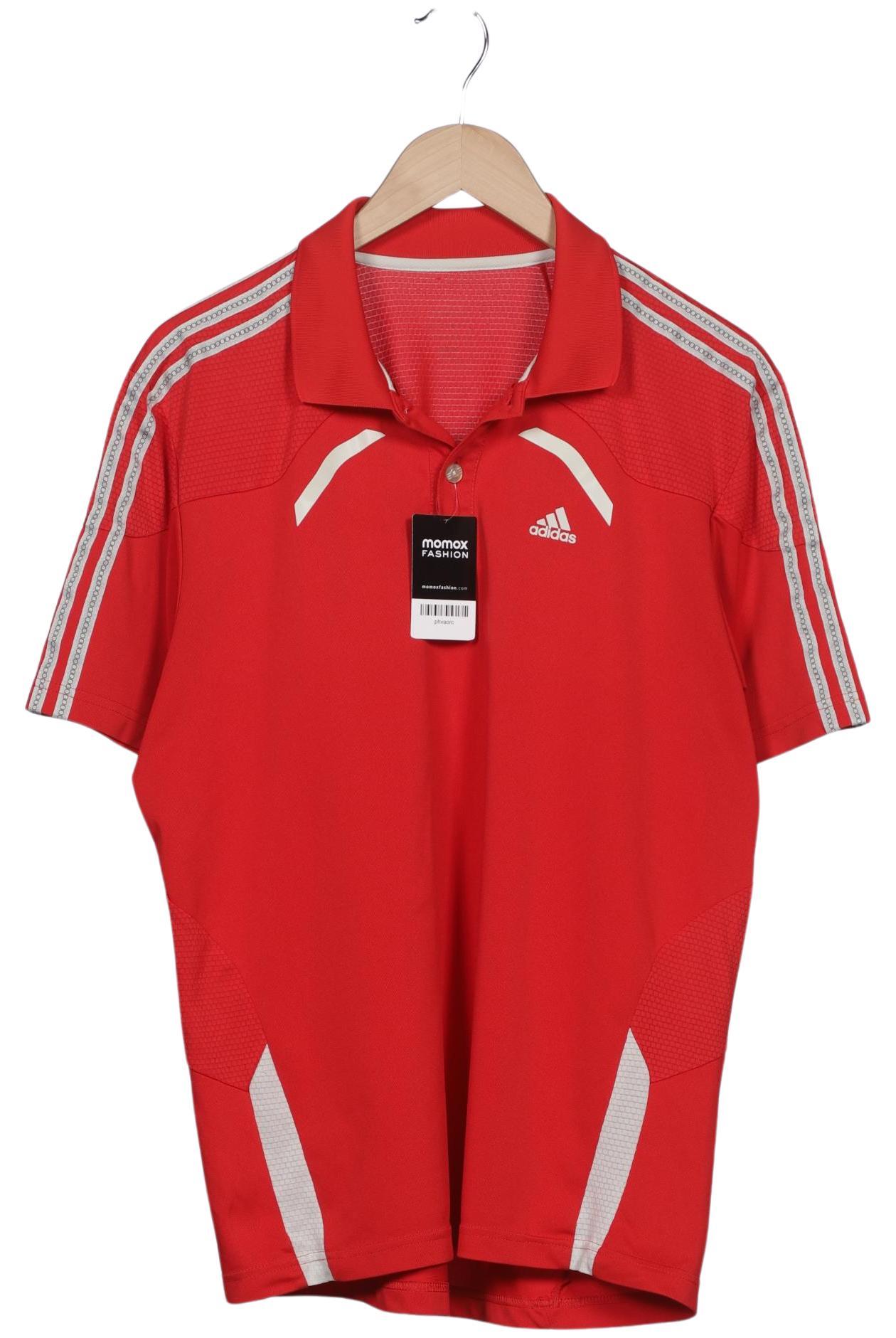 

adidas Herren Poloshirt, rot, Gr. 52