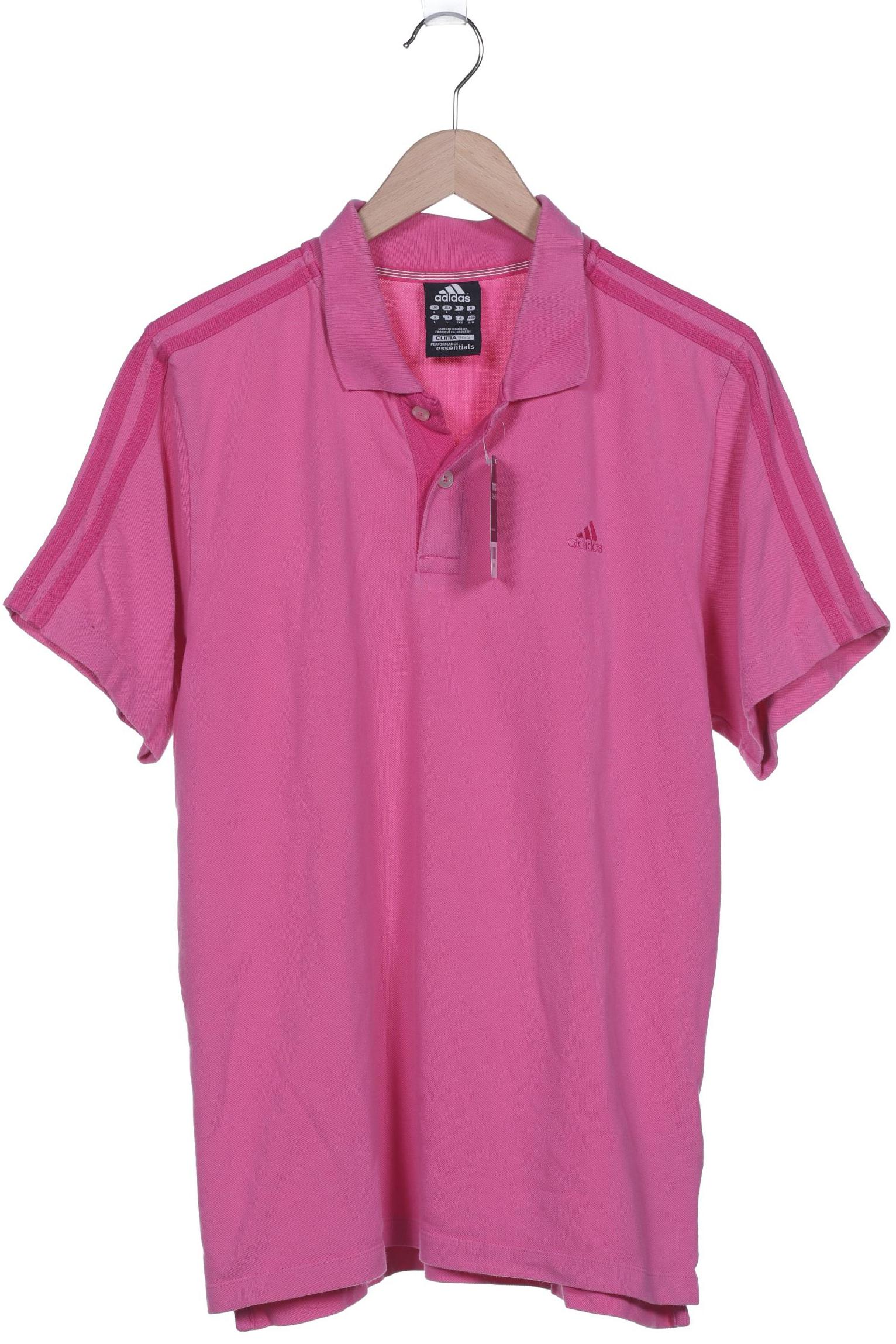 

adidas Herren Poloshirt, pink, Gr. 52