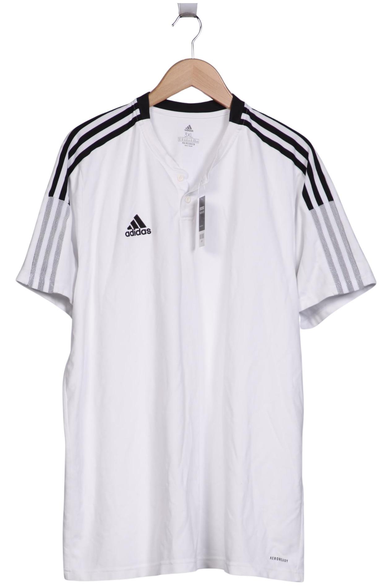 

adidas Herren Poloshirt, weiß, Gr. 58