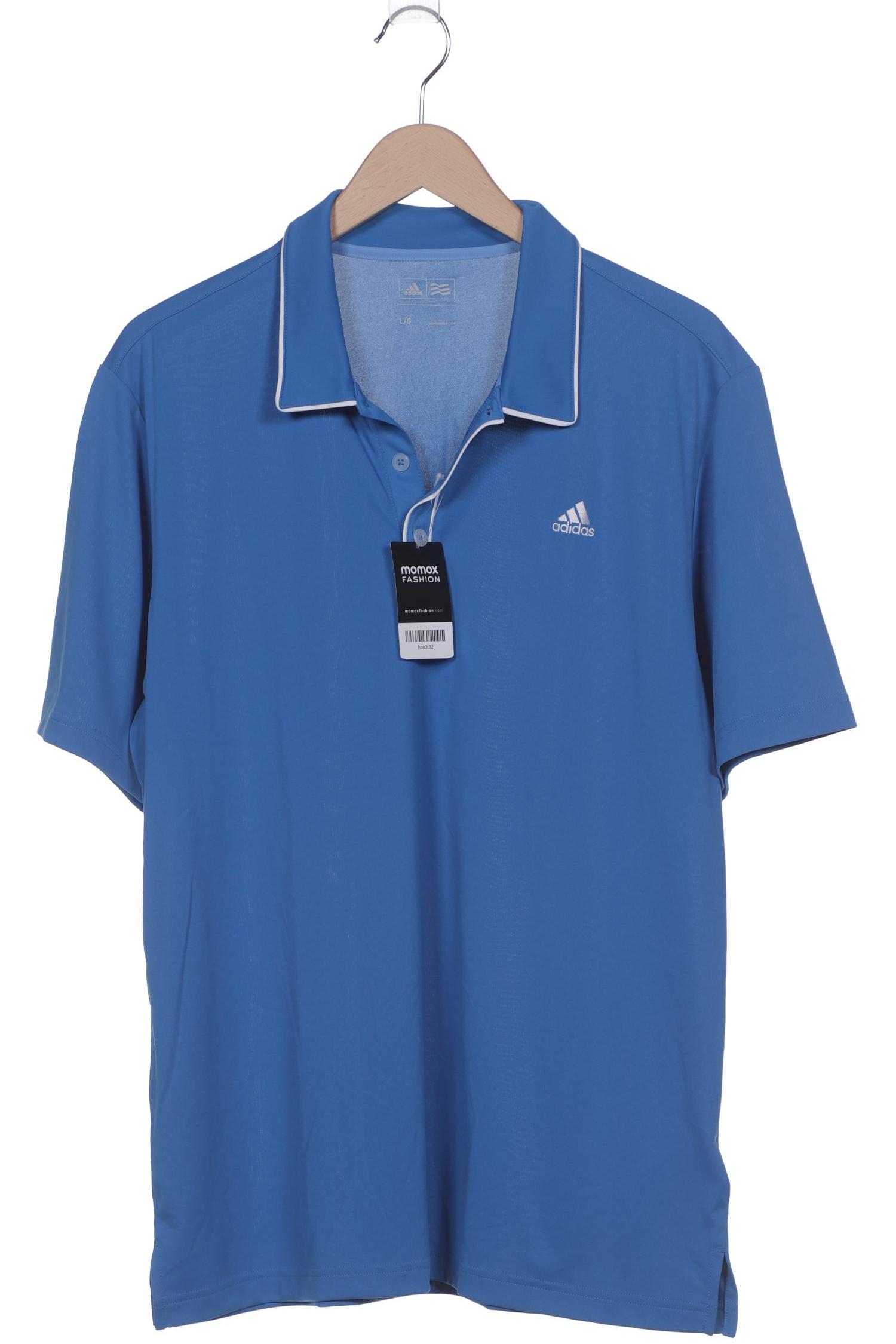 

adidas Herren Poloshirt, blau, Gr. 52