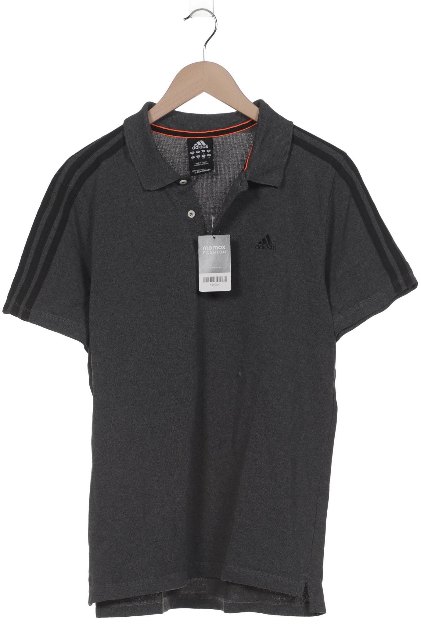 

adidas Herren Poloshirt, grau, Gr. 52