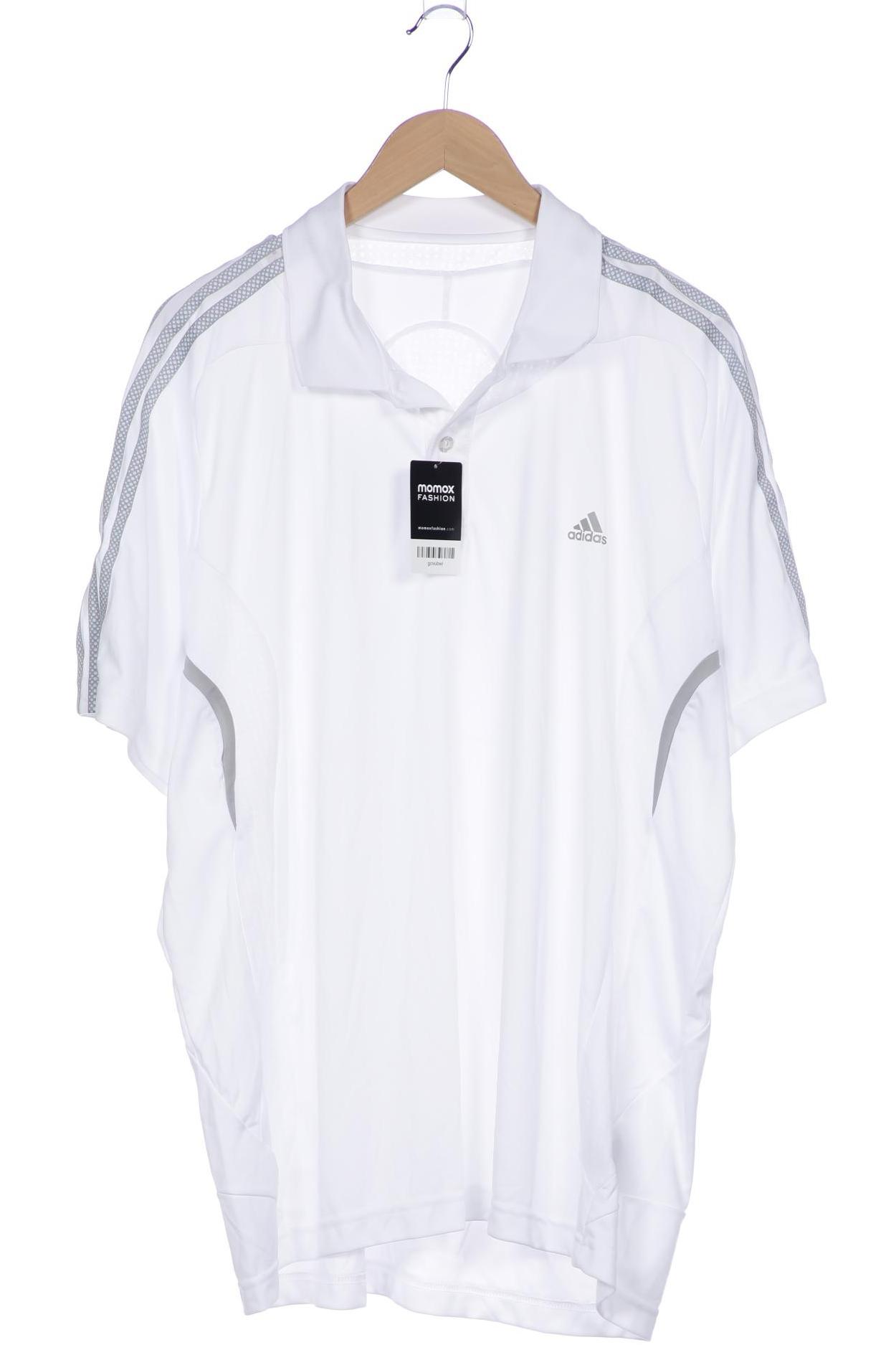 

adidas Herren Poloshirt, weiß, Gr. 58