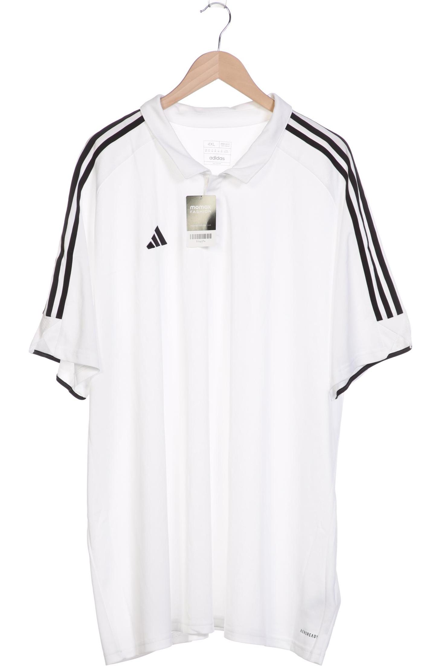 

adidas Herren Poloshirt, weiß, Gr. 60