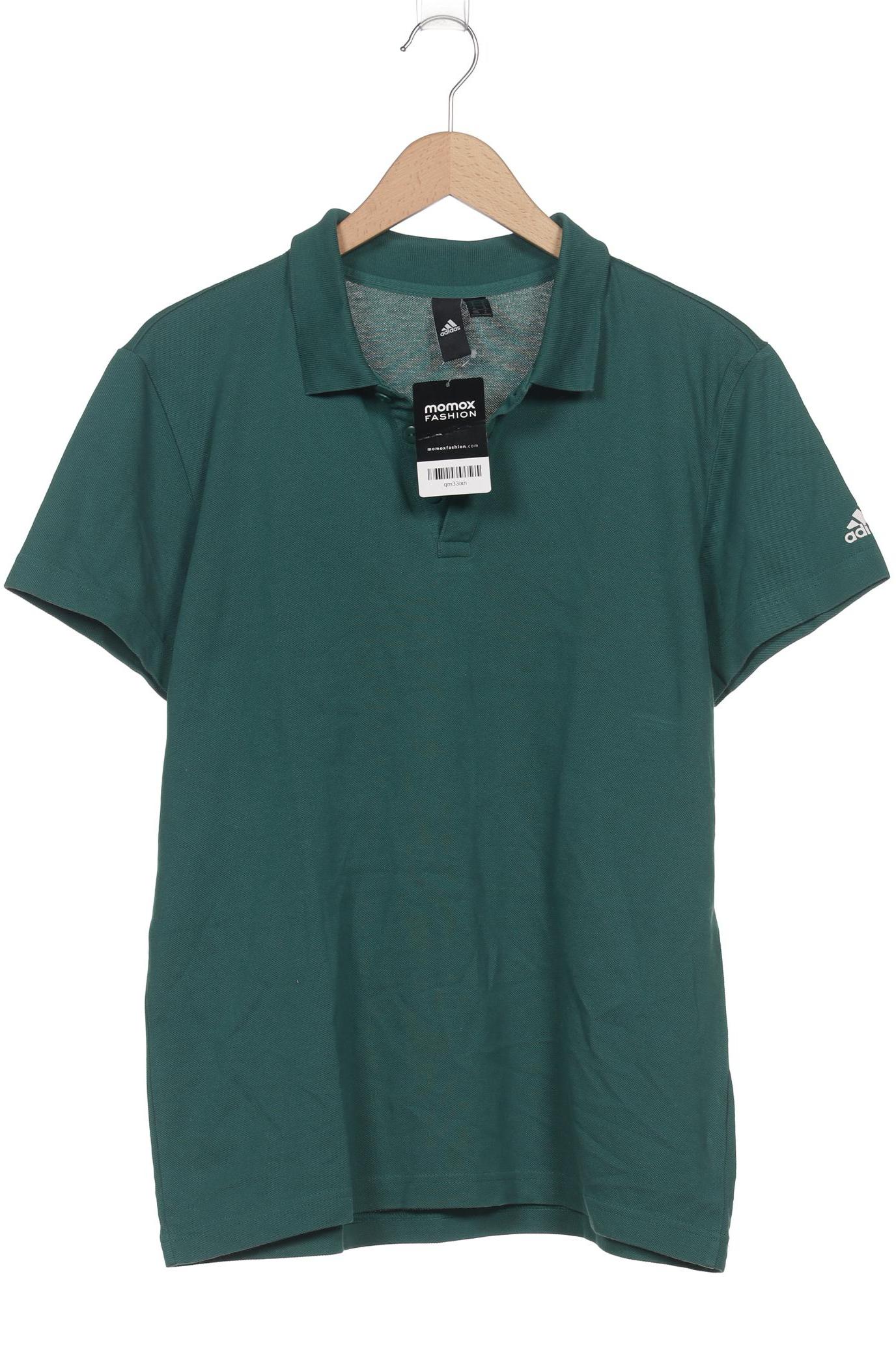 

adidas Herren Poloshirt, grün, Gr. 48