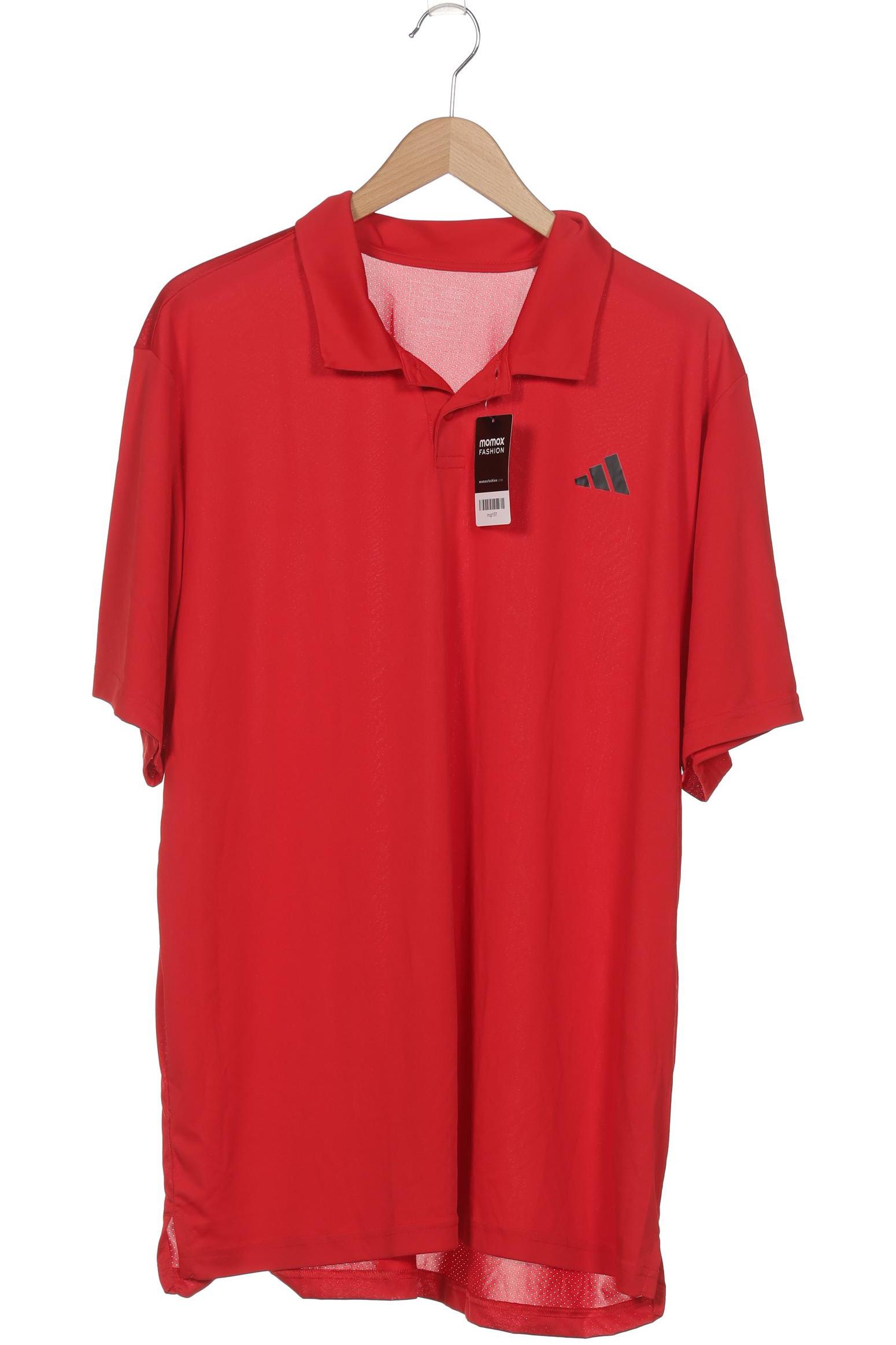 

adidas Herren Poloshirt, rot, Gr. 56