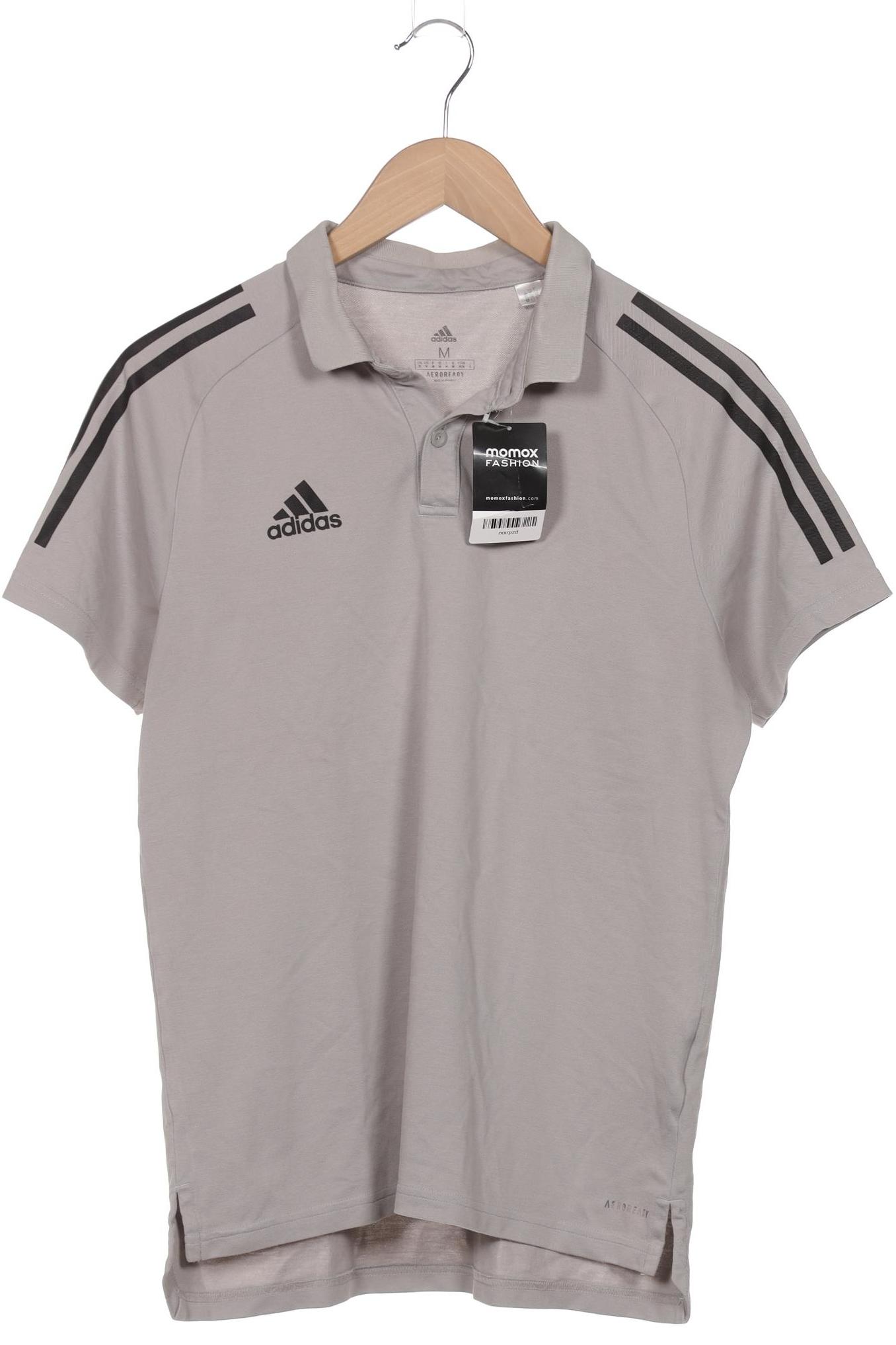 

adidas Herren Poloshirt, grau, Gr. 48