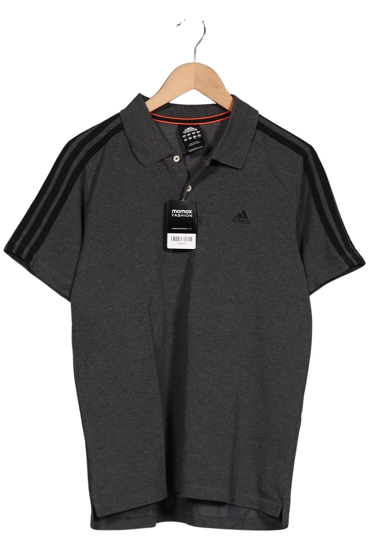

adidas Herren Poloshirt, grau, Gr. 52