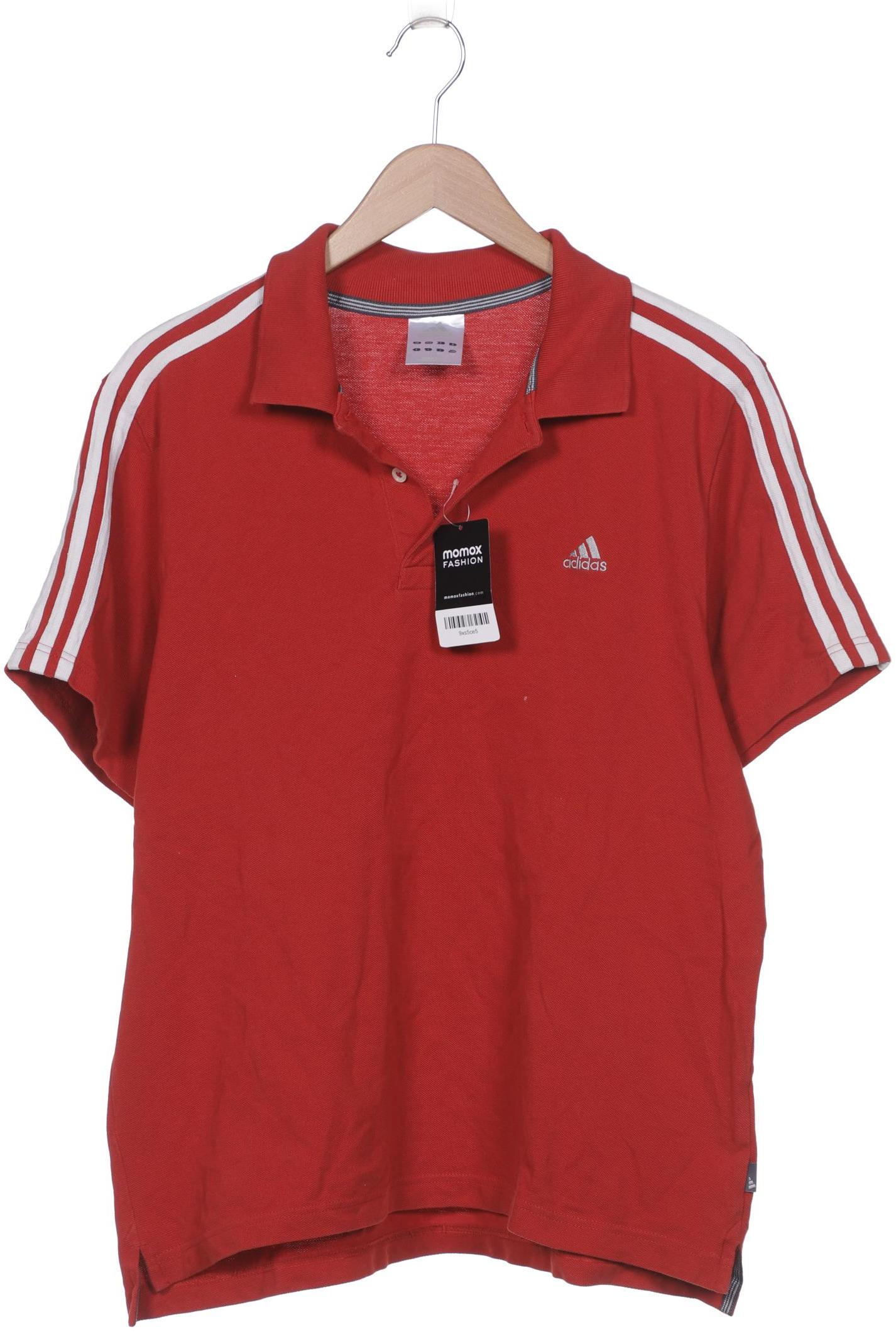 

adidas Herren Poloshirt, rot, Gr. 52