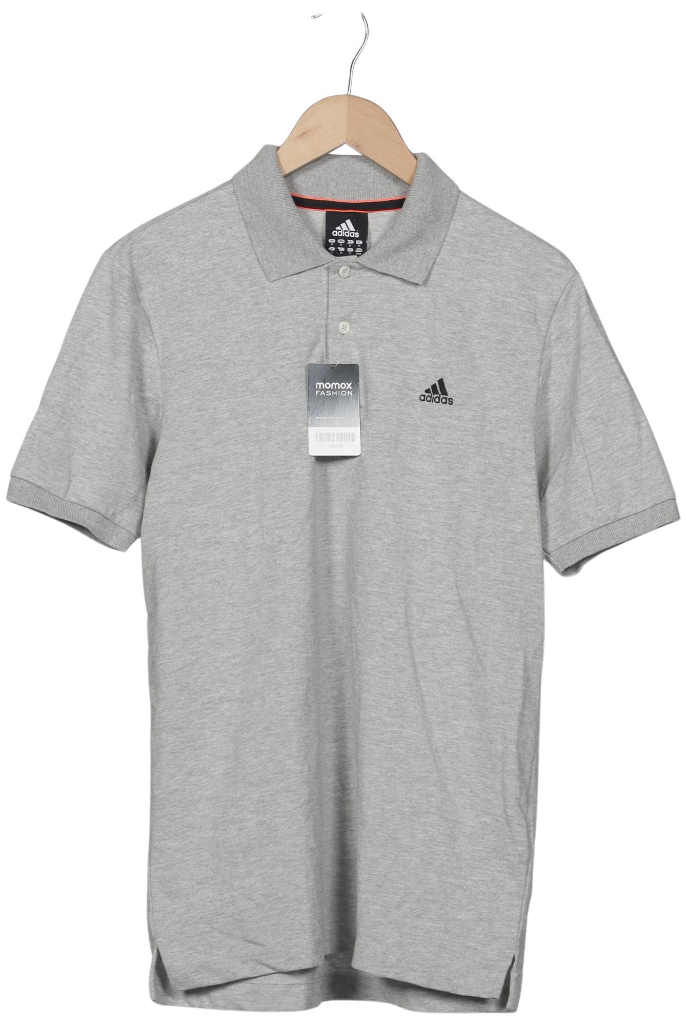 

adidas Herren Poloshirt, grau, Gr. 48