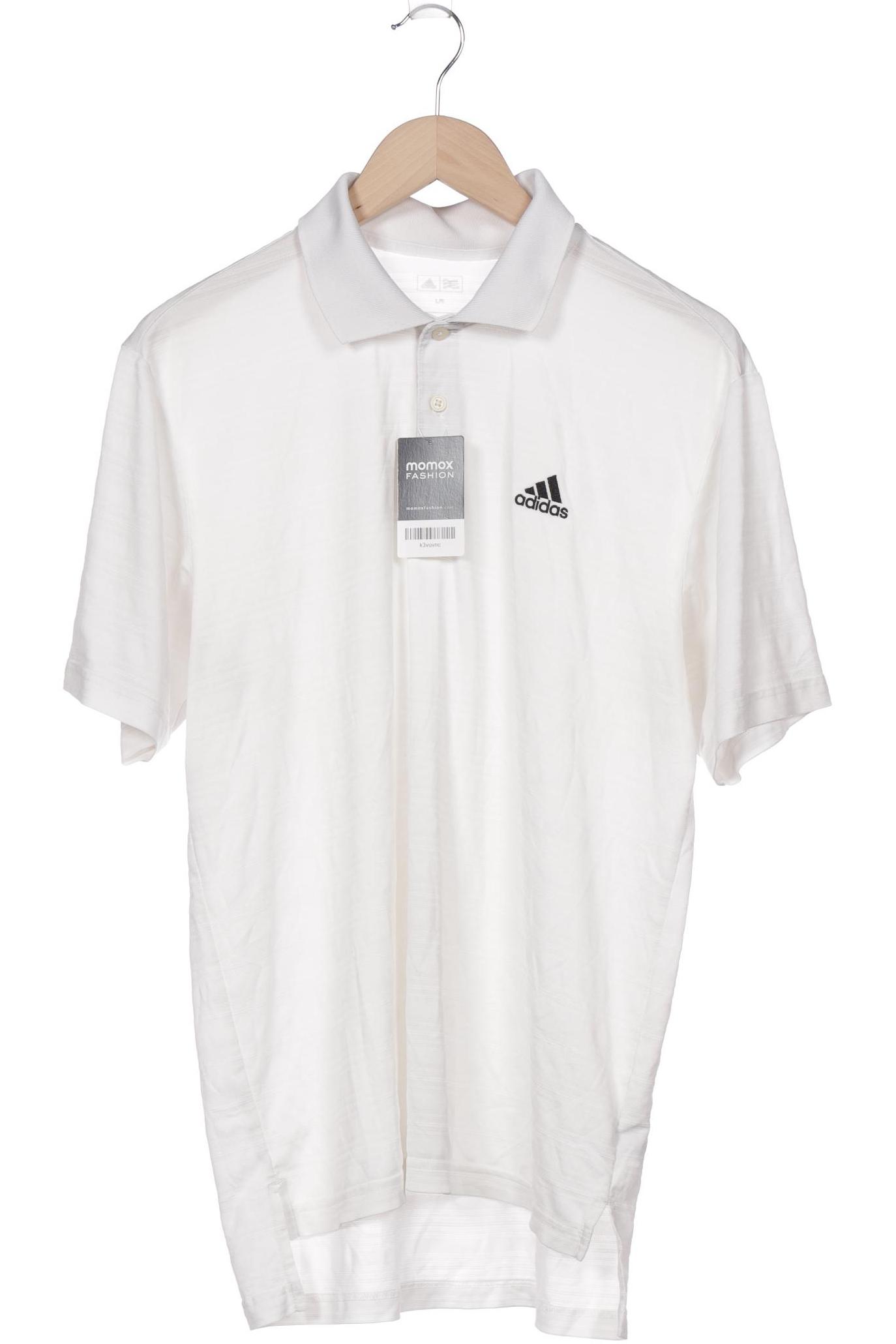 

adidas Herren Poloshirt, weiß, Gr. 52
