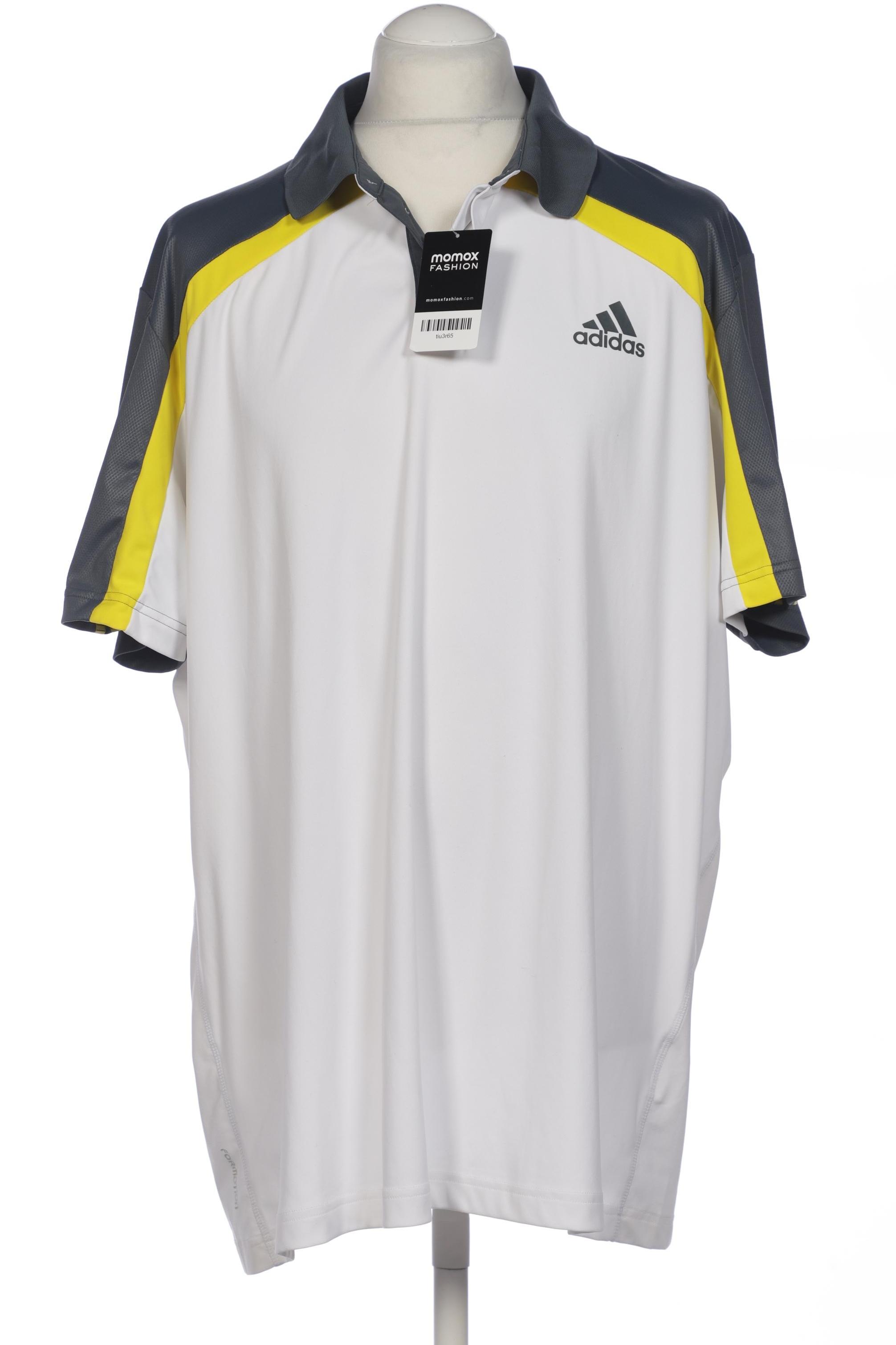 

adidas Herren Poloshirt, weiß, Gr. 56