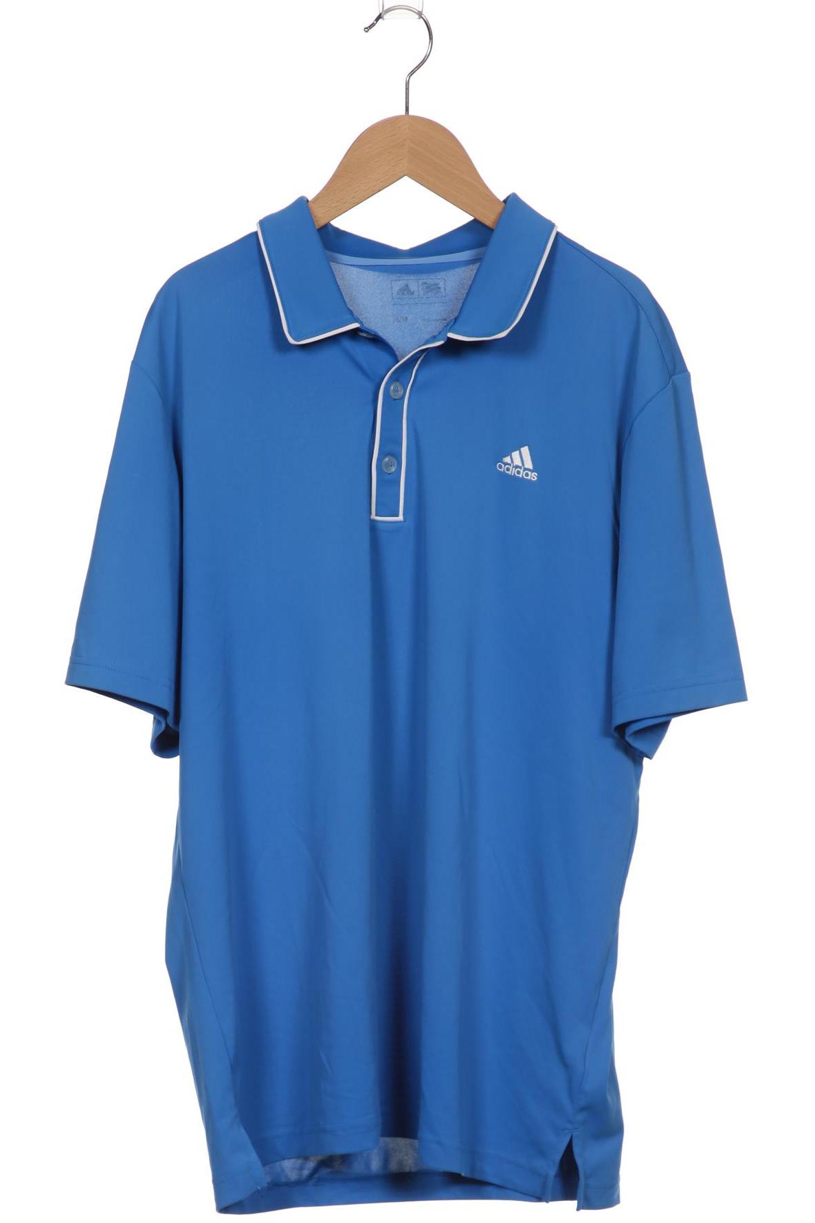 

adidas Herren Poloshirt, blau, Gr. 48