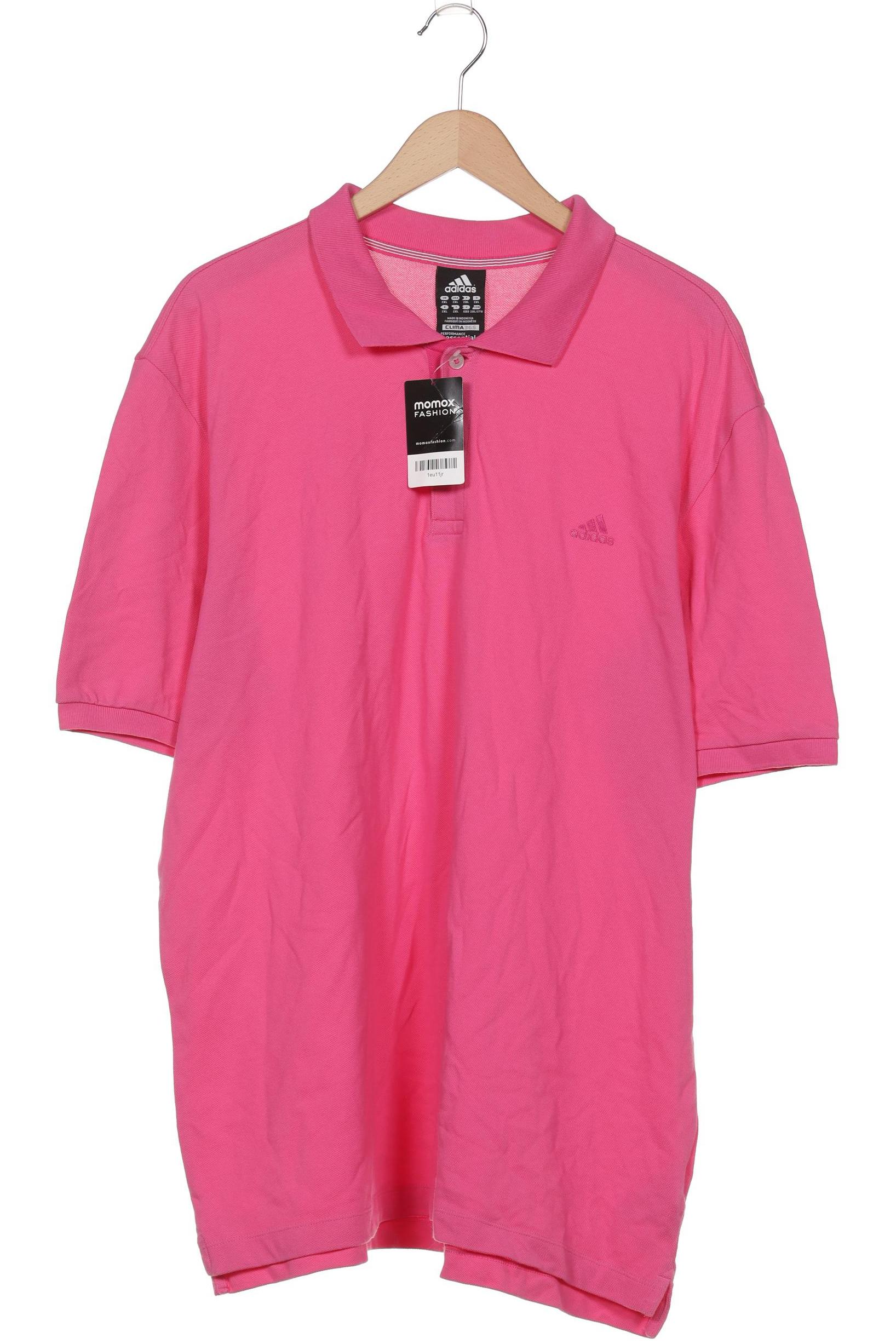 

adidas Herren Poloshirt, pink, Gr. 56