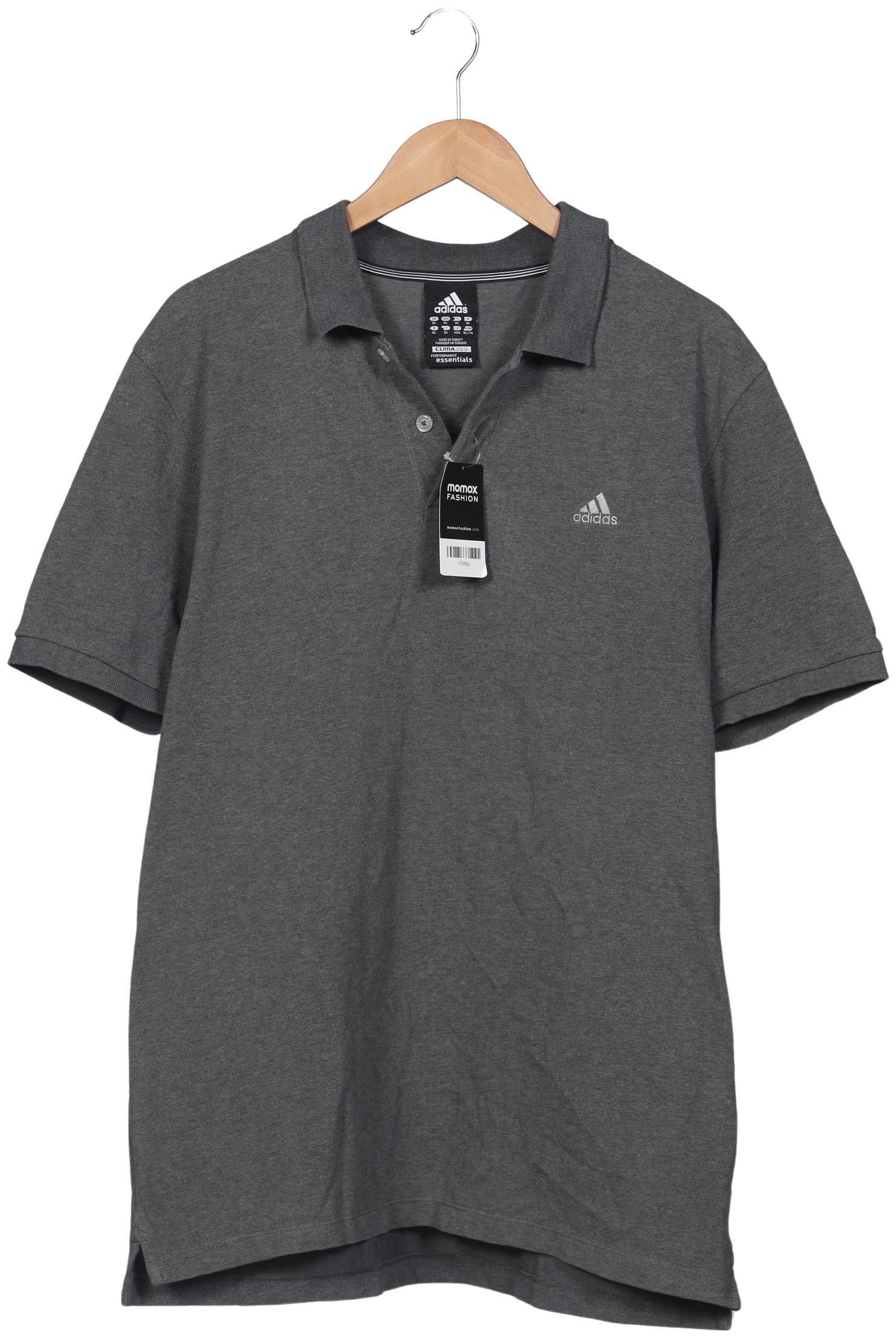 

adidas Herren Poloshirt, grau, Gr. 54