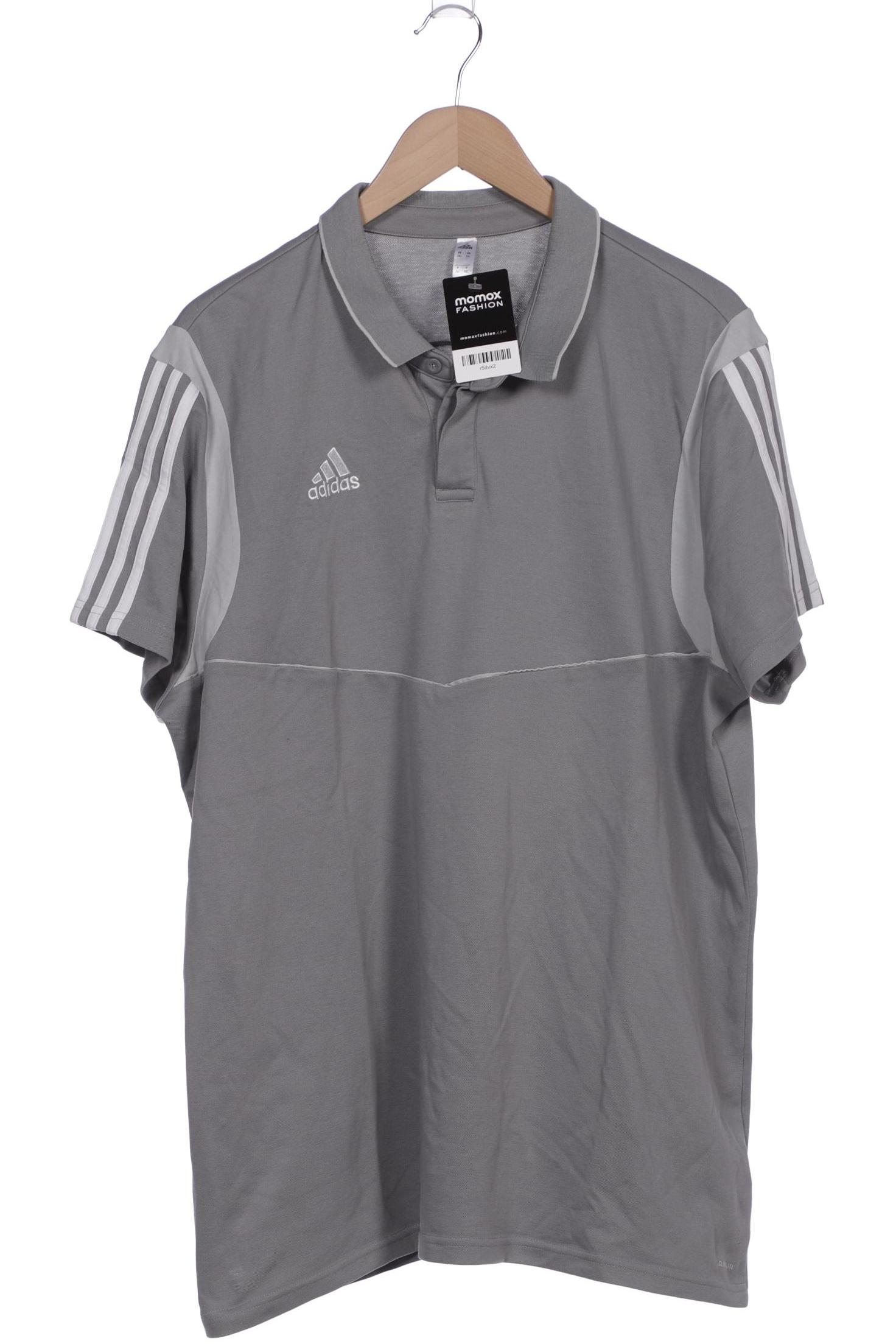 

adidas Herren Poloshirt, grau, Gr. 56