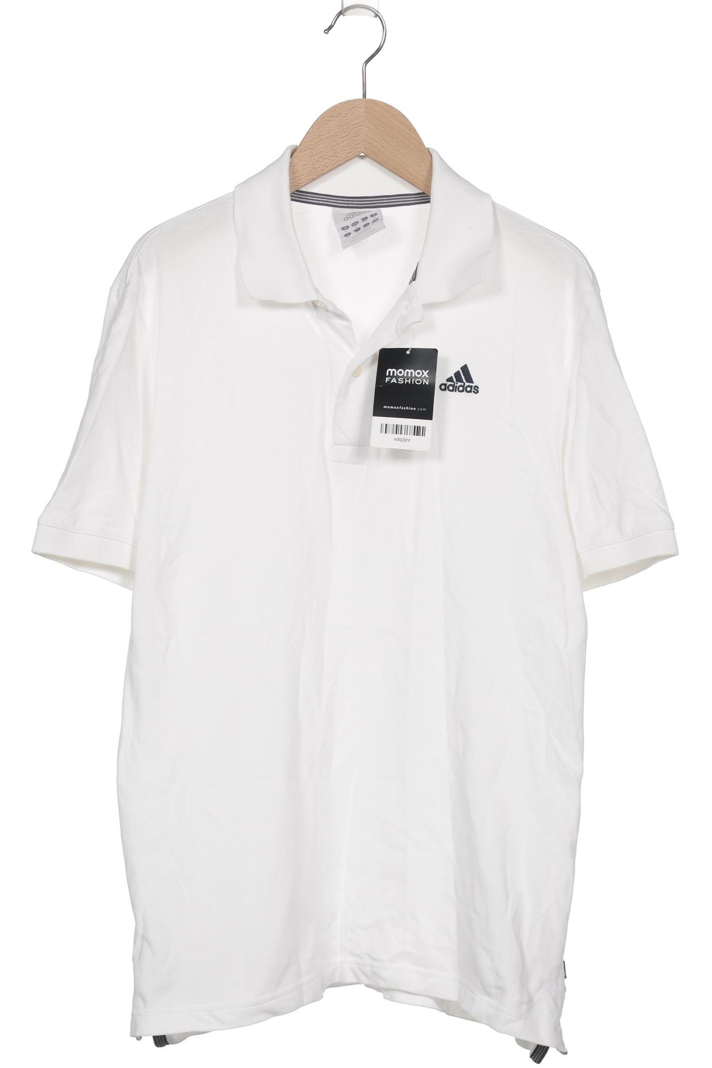 

adidas Herren Poloshirt, weiß, Gr. 48