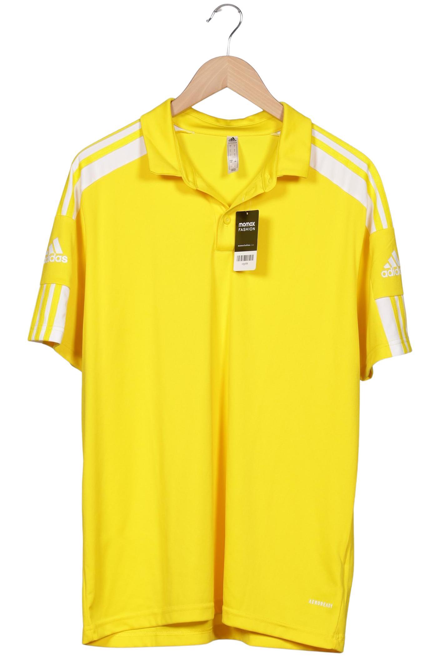 

adidas Herren Poloshirt, gelb, Gr. 52