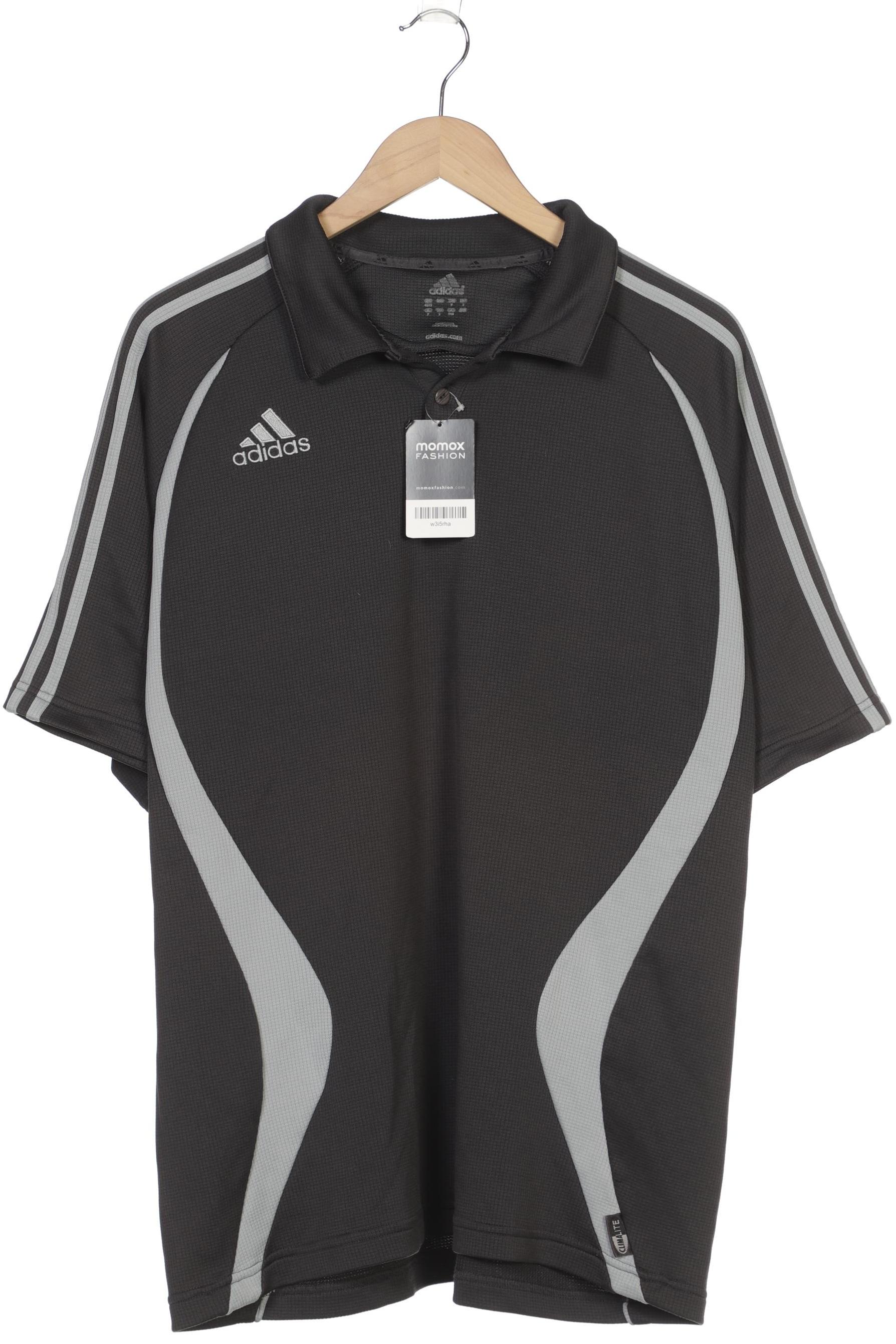 

adidas Herren Poloshirt, grau, Gr. 56