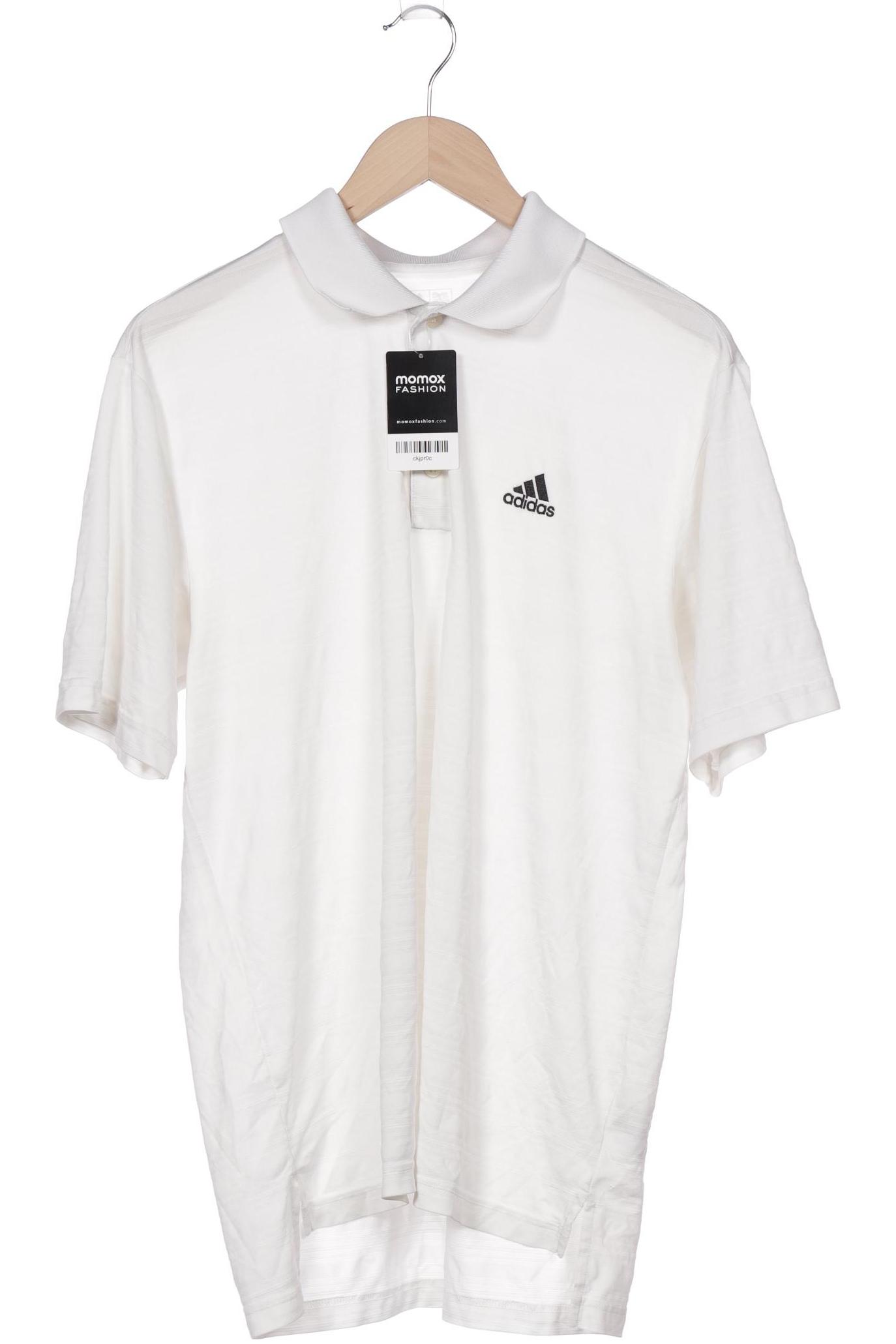 

adidas Herren Poloshirt, weiß, Gr. 52