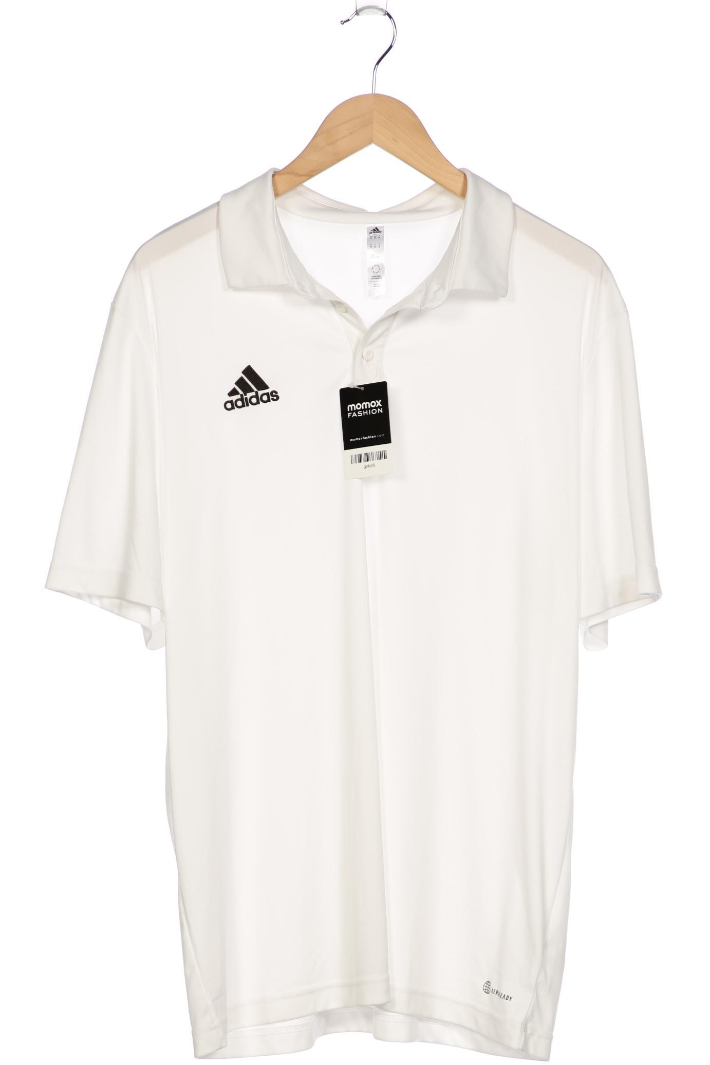 

adidas Herren Poloshirt, weiß, Gr. 54
