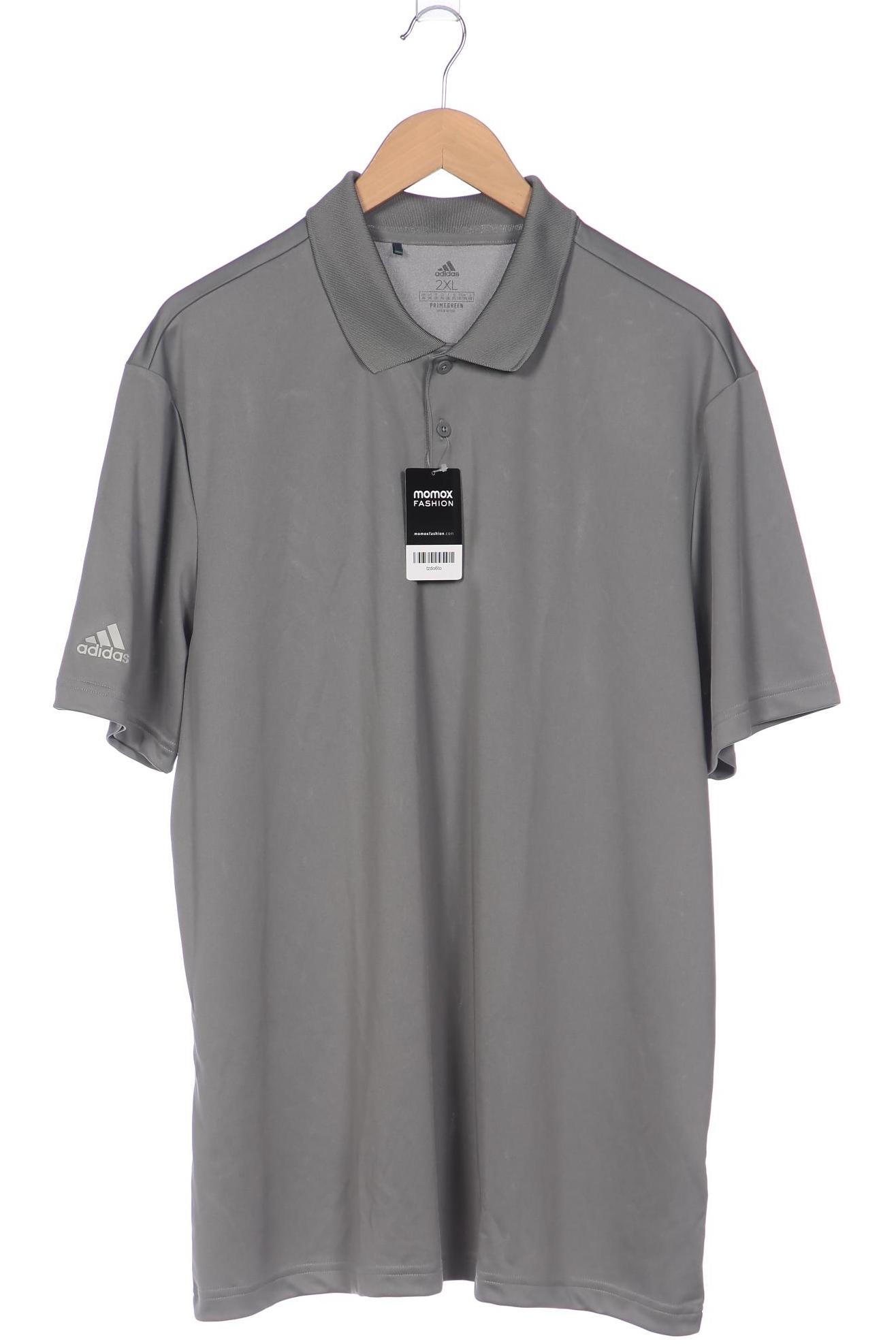

adidas Herren Poloshirt, grau, Gr. 56