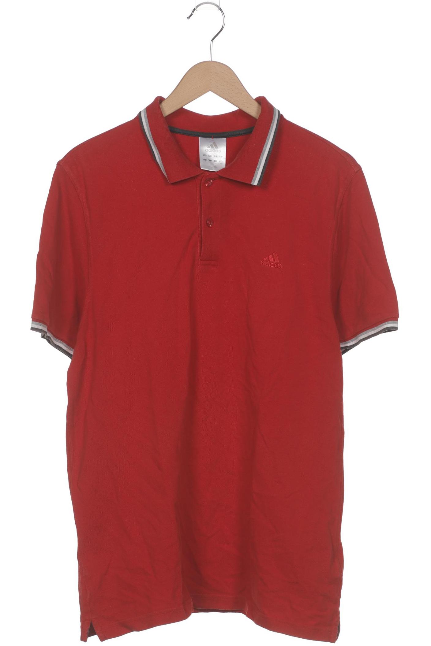 

adidas Herren Poloshirt, rot, Gr. 52