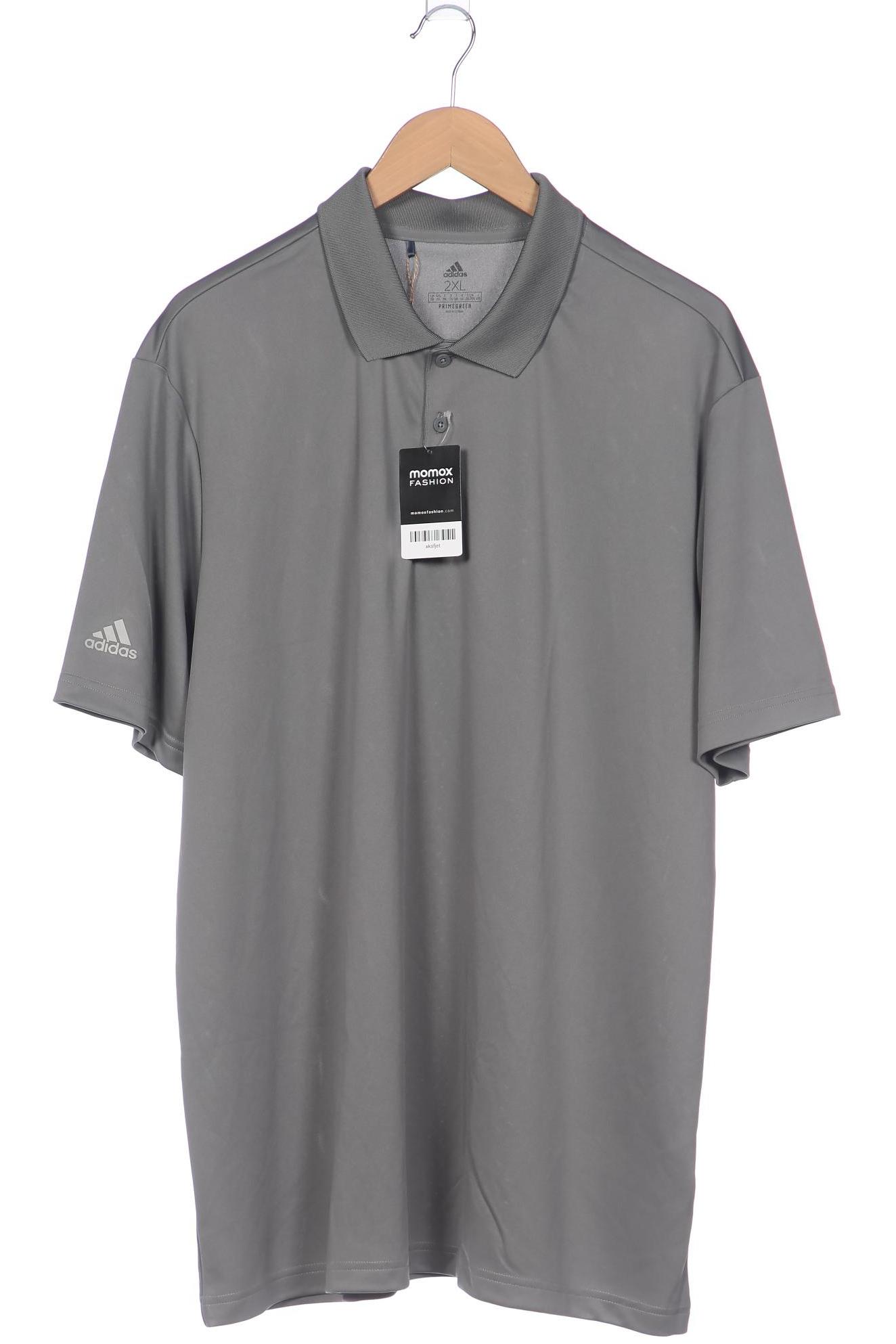 

adidas Herren Poloshirt, grau, Gr. 56