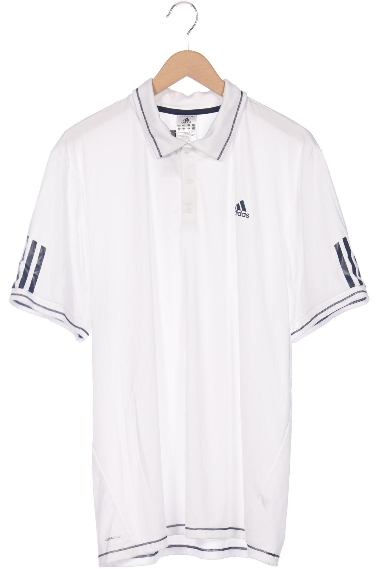 

adidas Herren Poloshirt, weiß, Gr. 54