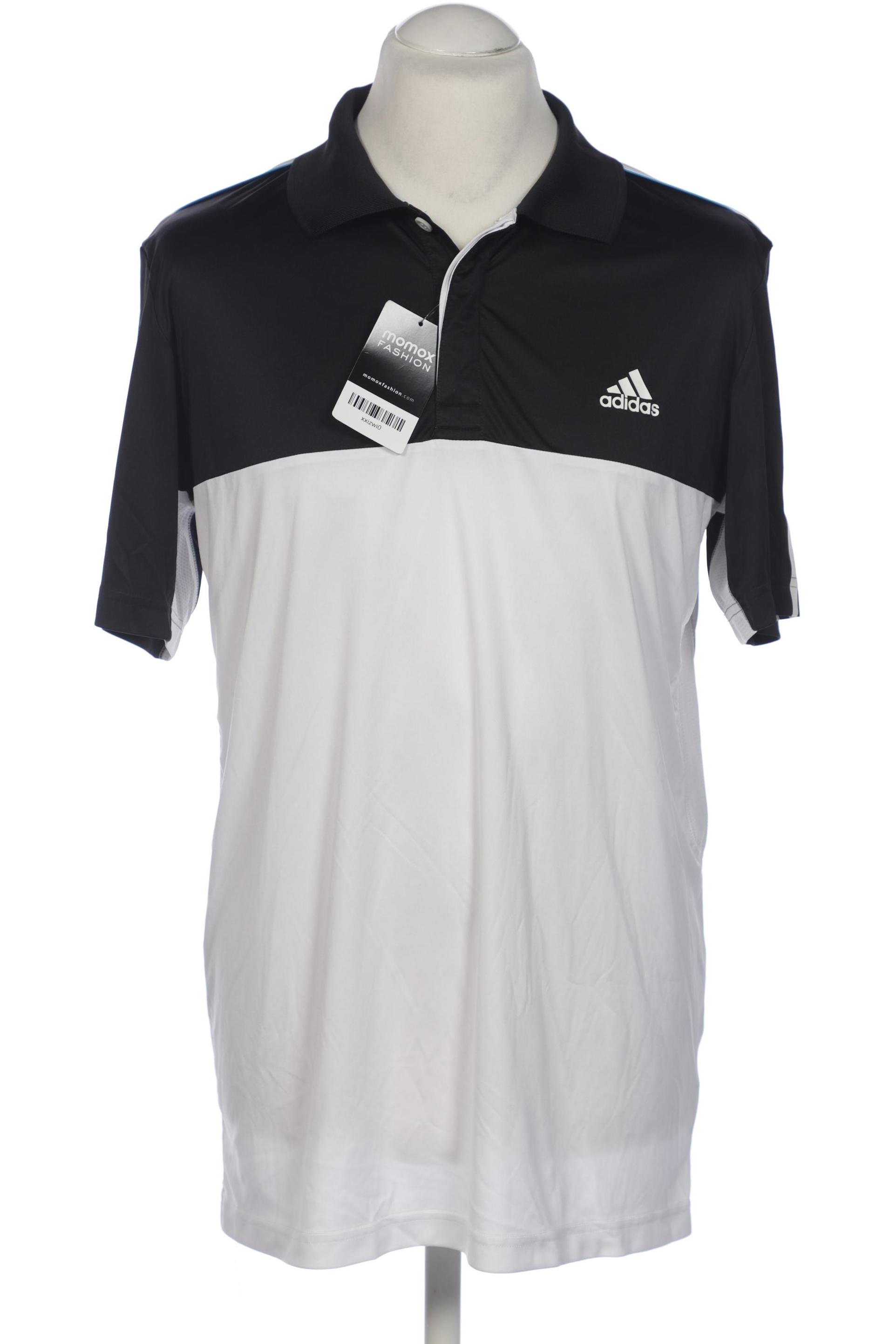 

adidas Herren Poloshirt, weiß, Gr. 52