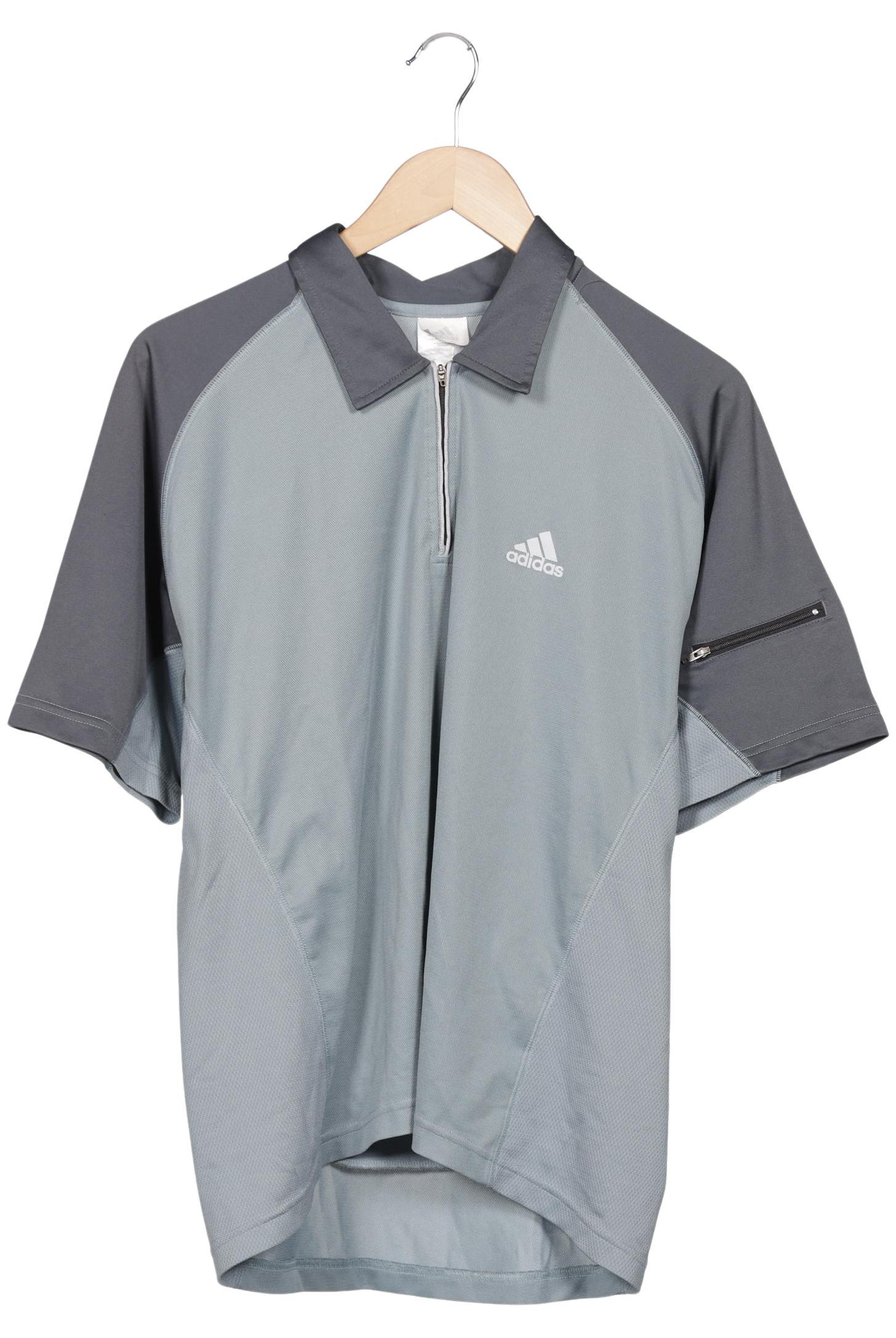 

adidas Herren Poloshirt, grau, Gr. 46