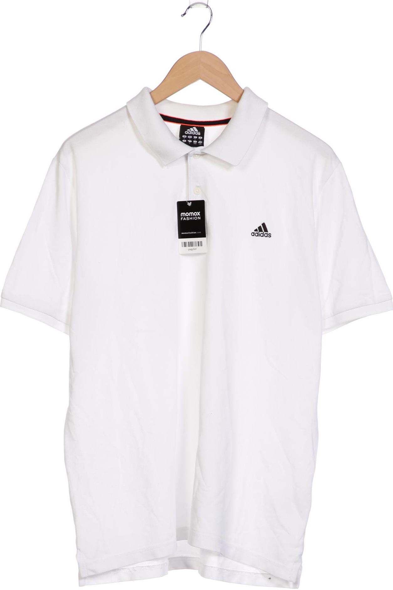 

adidas Herren Poloshirt, weiß, Gr. 52