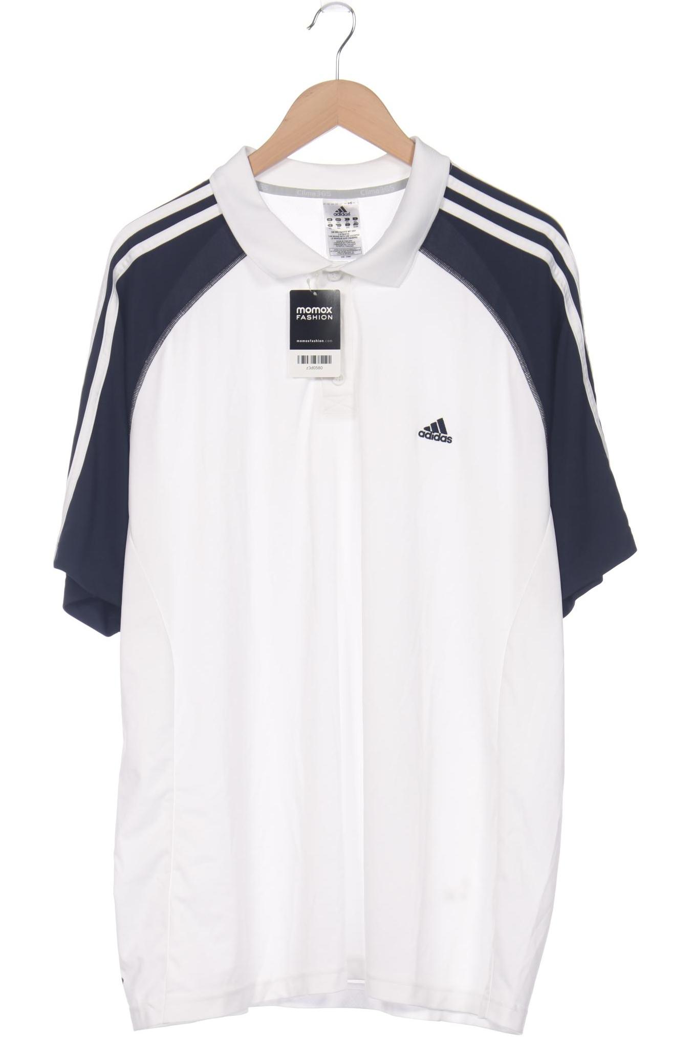 

adidas Herren Poloshirt, weiß, Gr. 56