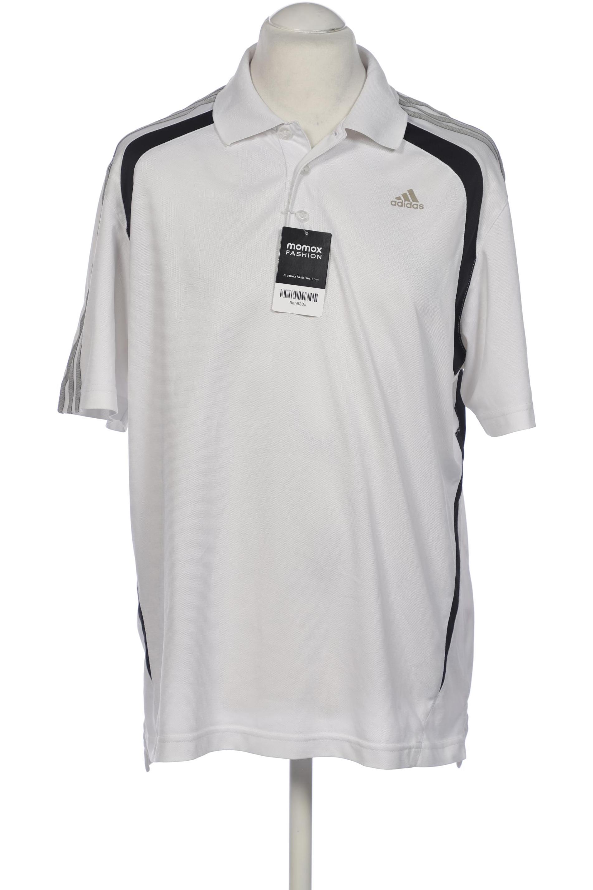 

adidas Herren Poloshirt, weiß, Gr. 56