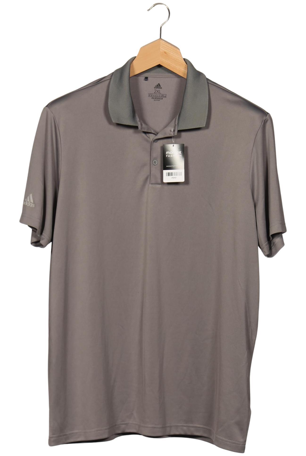 

adidas Herren Poloshirt, grau, Gr. 56