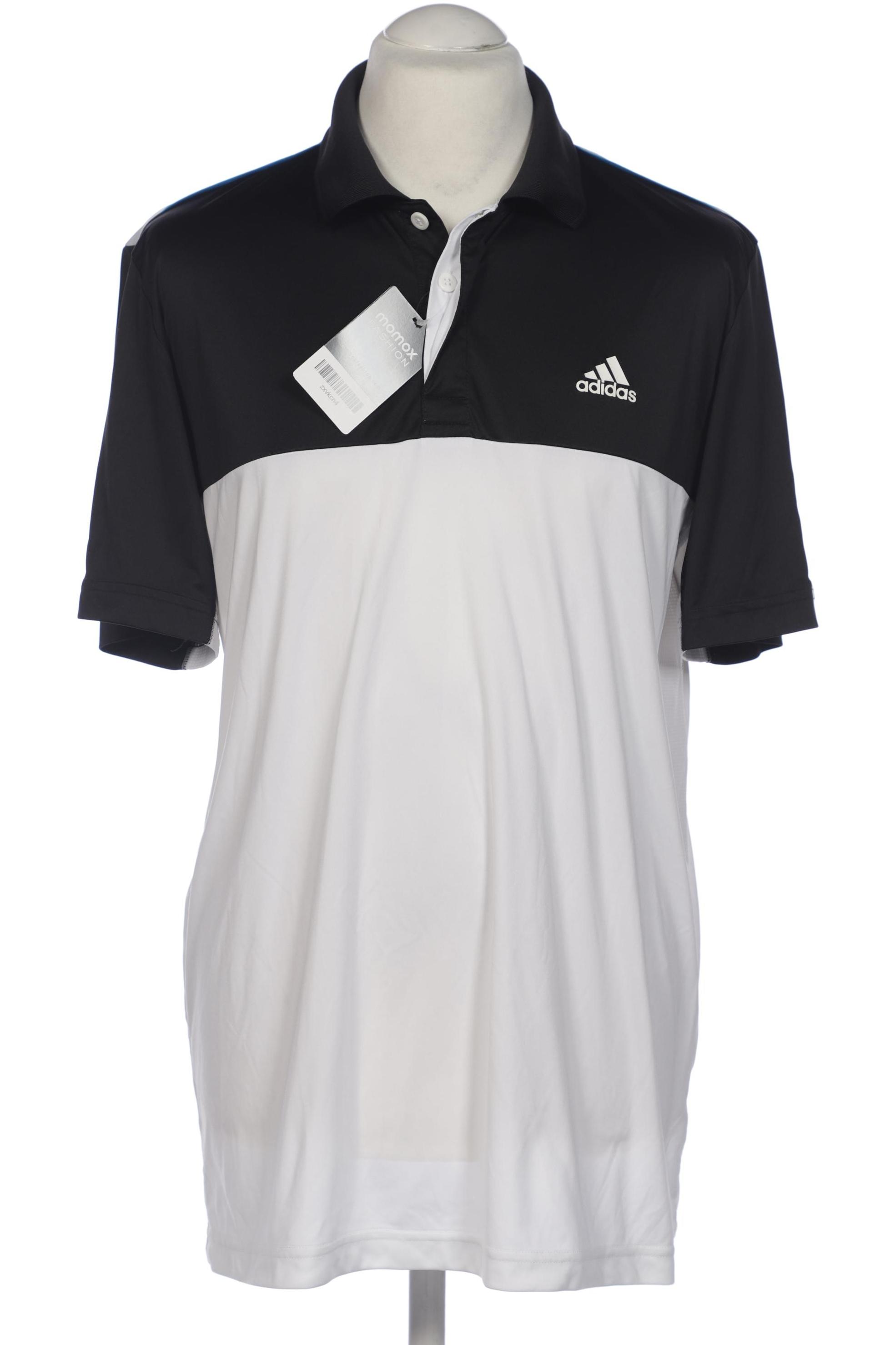 

adidas Herren Poloshirt, weiß, Gr. 52
