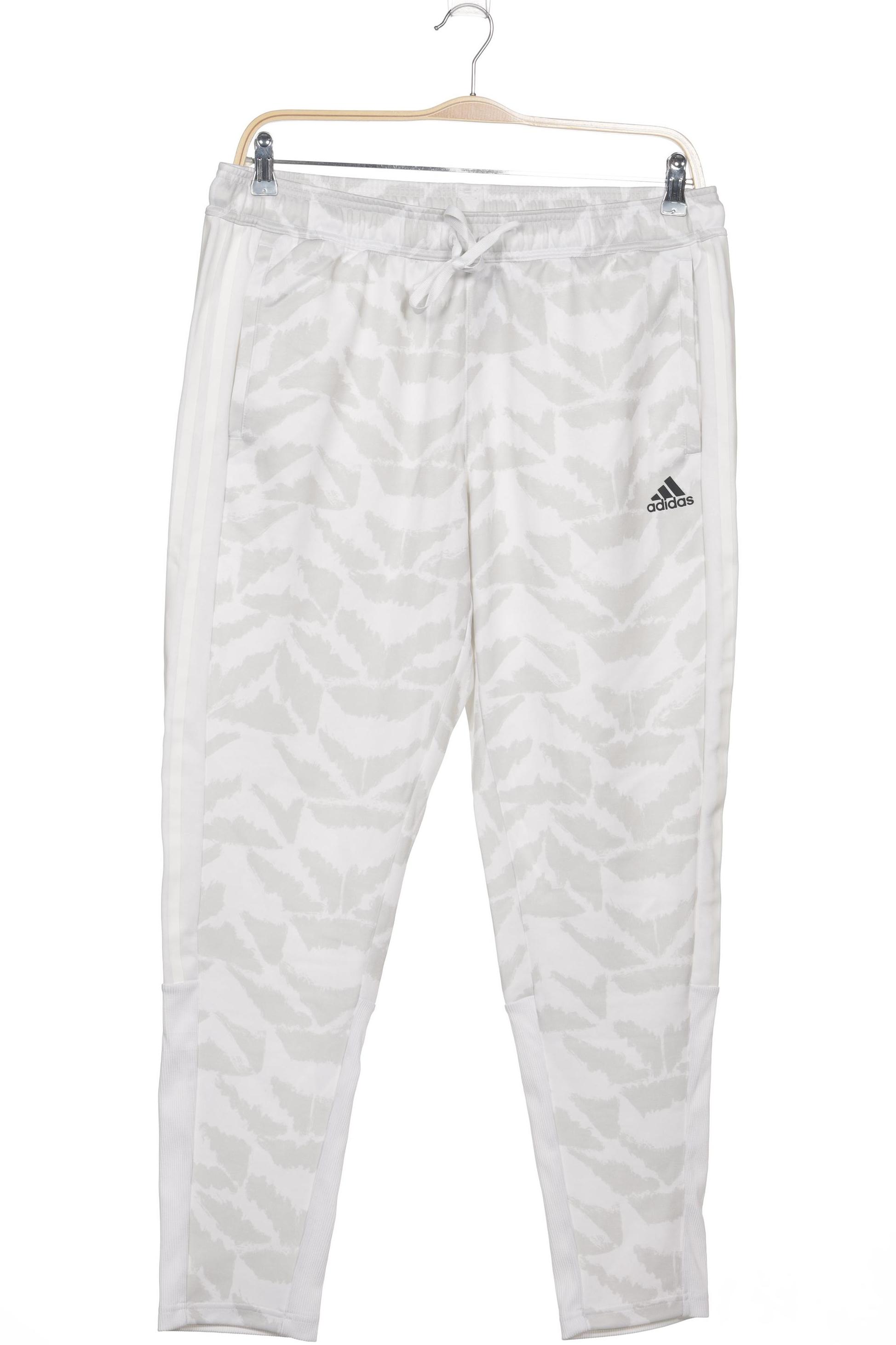 

adidas Herren Stoffhose, weiß, Gr. 0