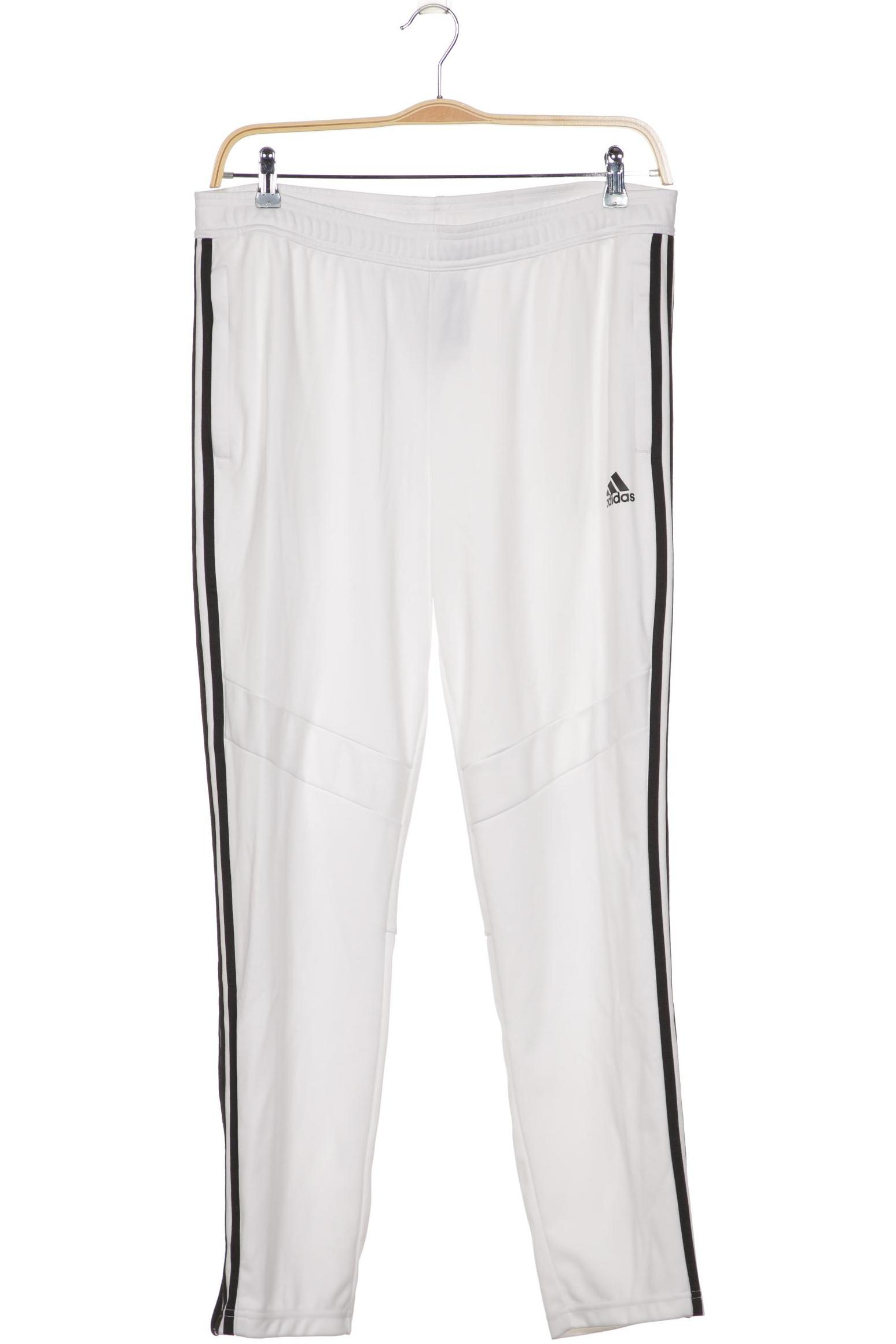

adidas Herren Stoffhose, weiß, Gr. 46
