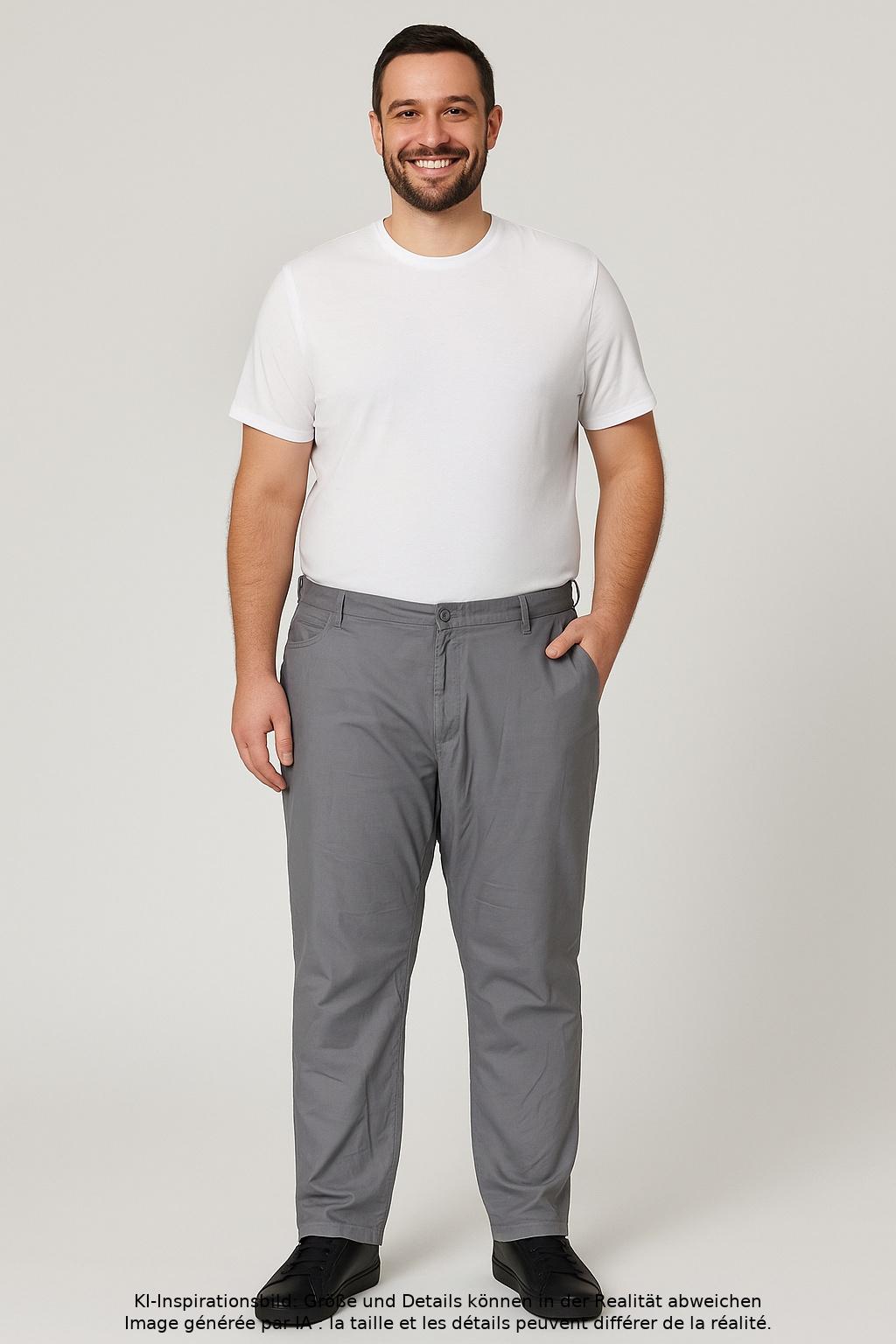 

adidas Herren Stoffhose, grau, Gr. 42